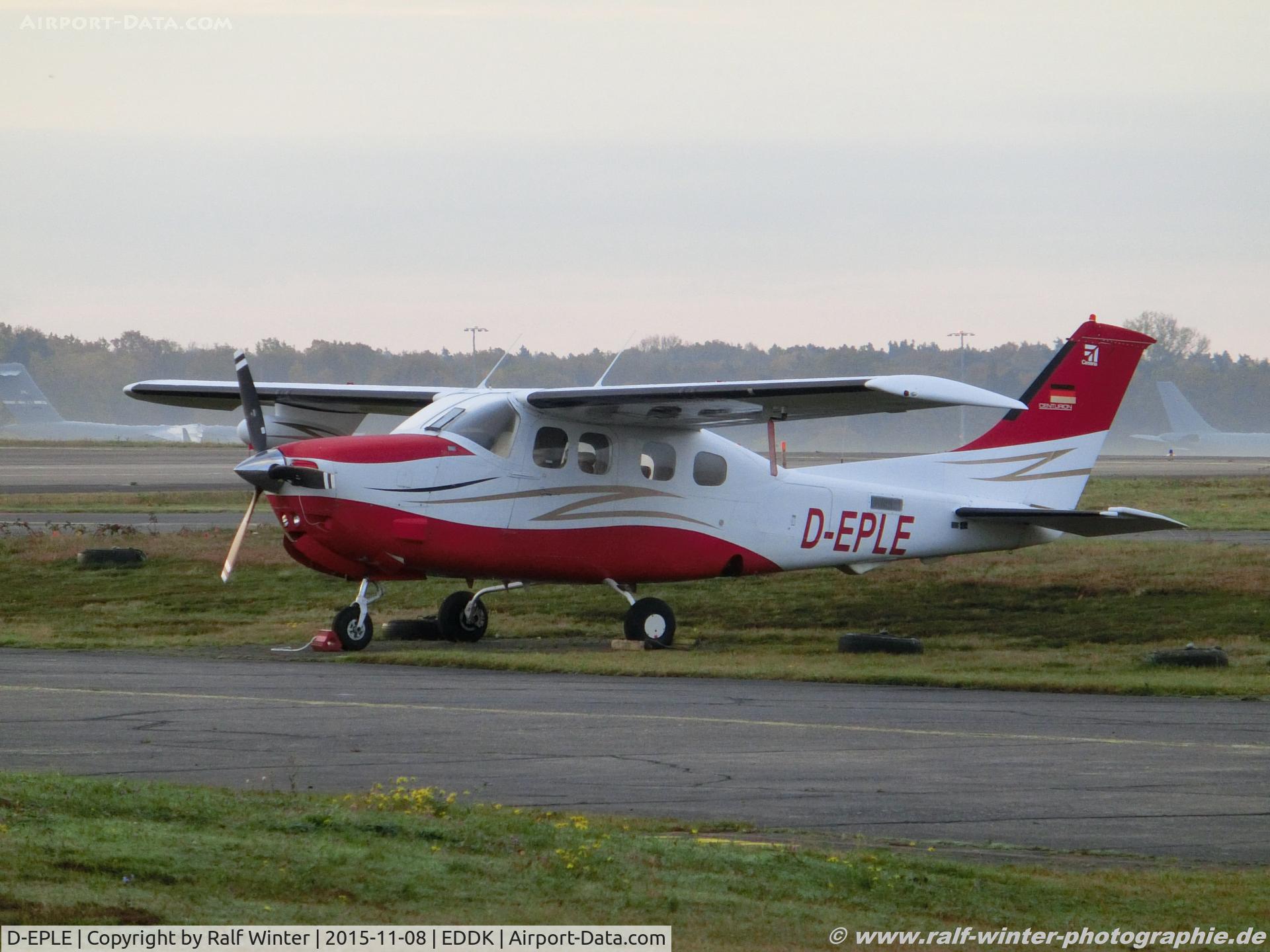 D-EPLE, Cessna T210N Centurion Turbo Centurion C/N P21000511, Cessna T210N Centurion - Privat - P21000511 - D-EPLE - 08.11.2015 - CGN