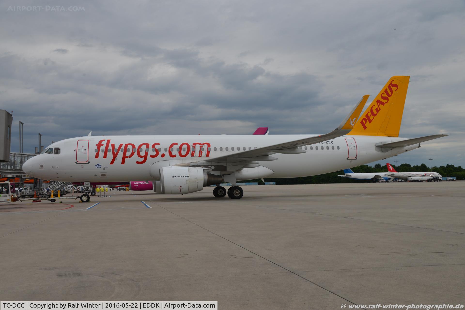 TC-DCC, 2014 Airbus A320-214 C/N 5950, Airbus A320-214(W) - H9 PGT Pegasus 'Melis' - 5950 - TC-DCC - 22.05.2016 - CGN