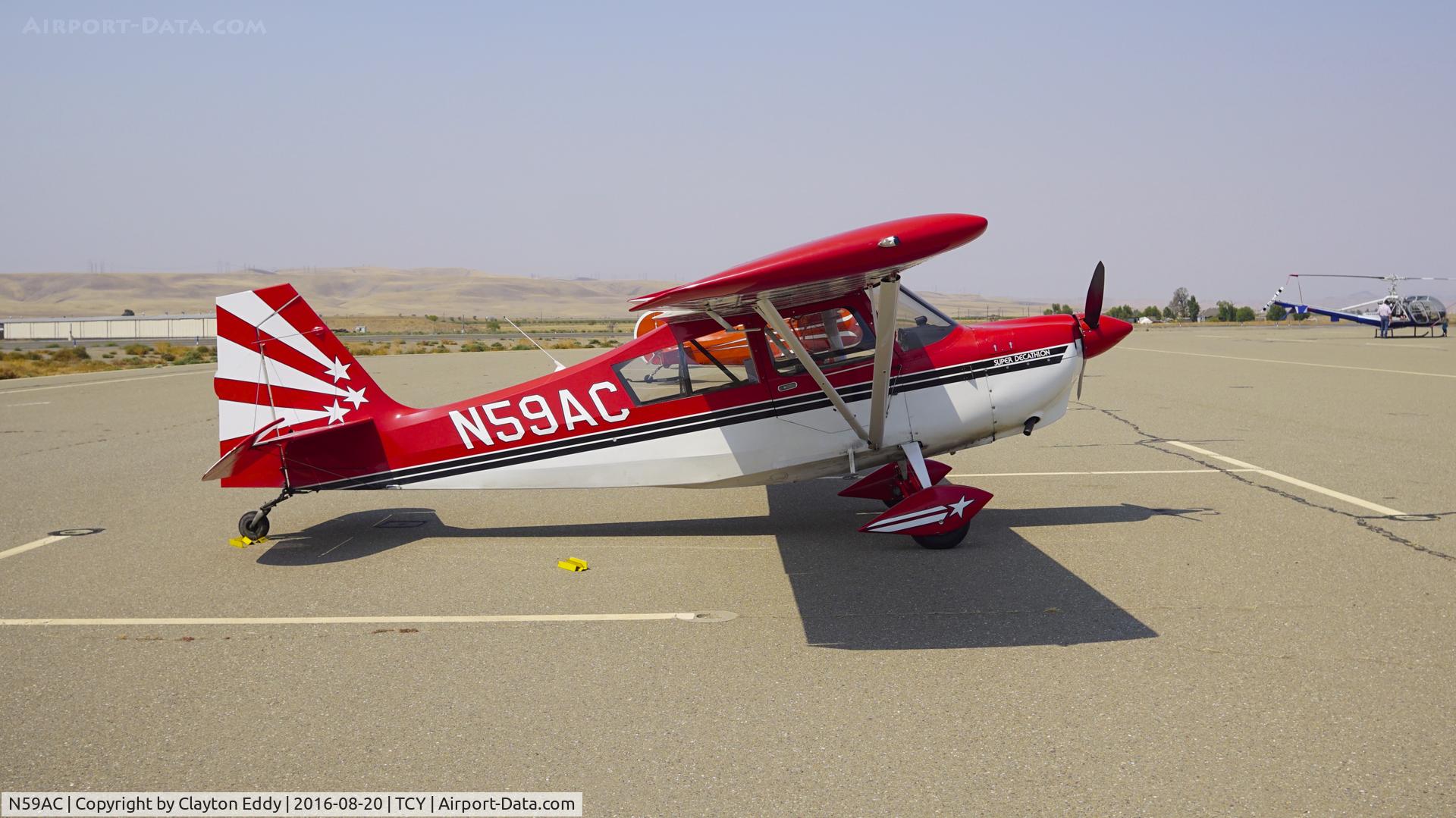 N59AC, 1995 American Champion 8KCAB Super Decathlon C/N 747-95, Tracy Airport 2016