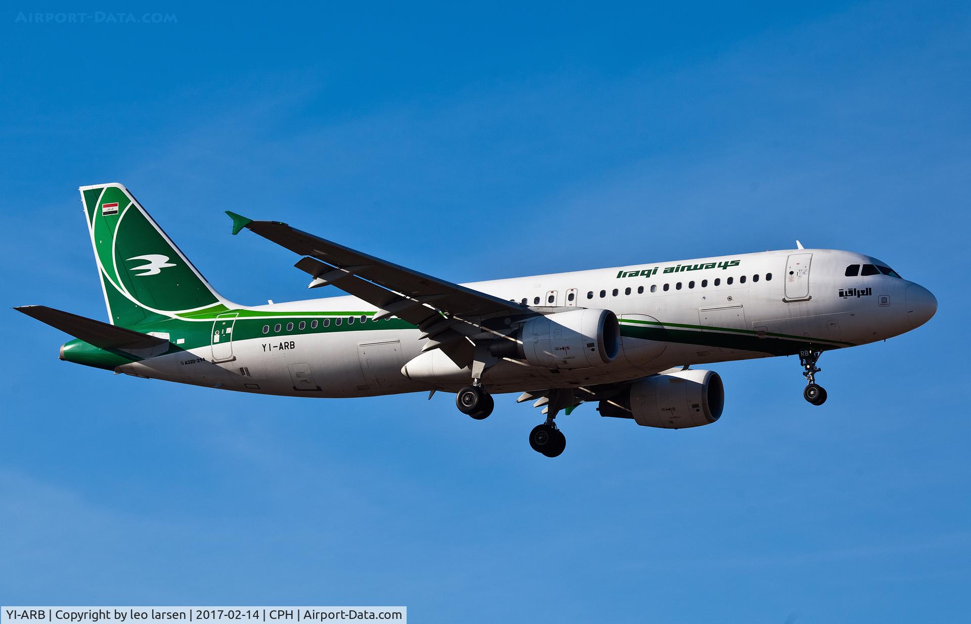 YI-ARB, 2012 Airbus A320-214 C/N 5290, Copenhagen 14.2.2017