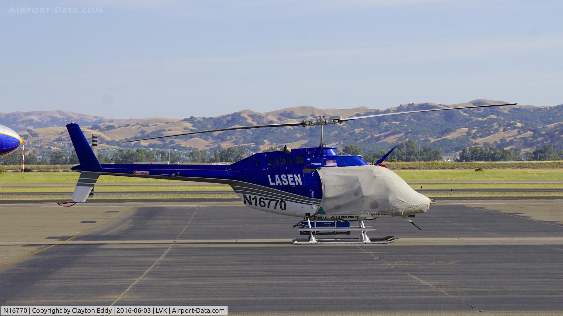 N16770, 1977 Bell 206B JetRanger II C/N 2147, Livermore Airport 2016