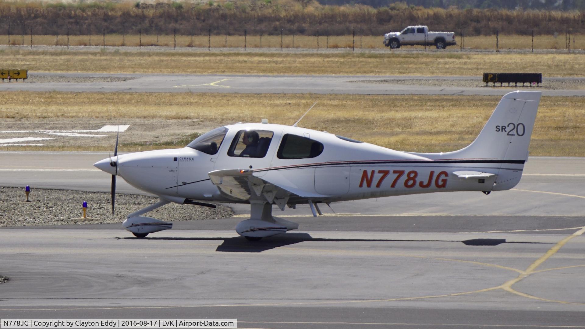 N778JG, Cirrus SR20 C/N 2250, Livermore Airport 2016