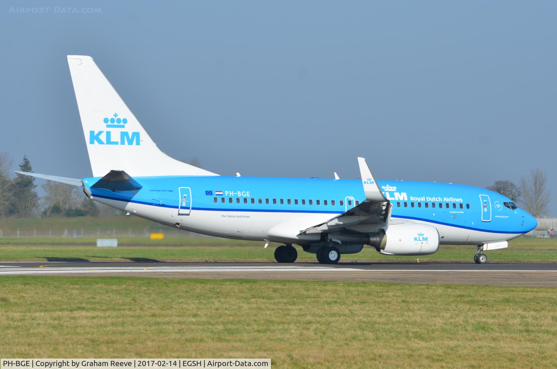 PH-BGE, 2008 Boeing 737-7K2 C/N 30371, Fresh out of spray.
