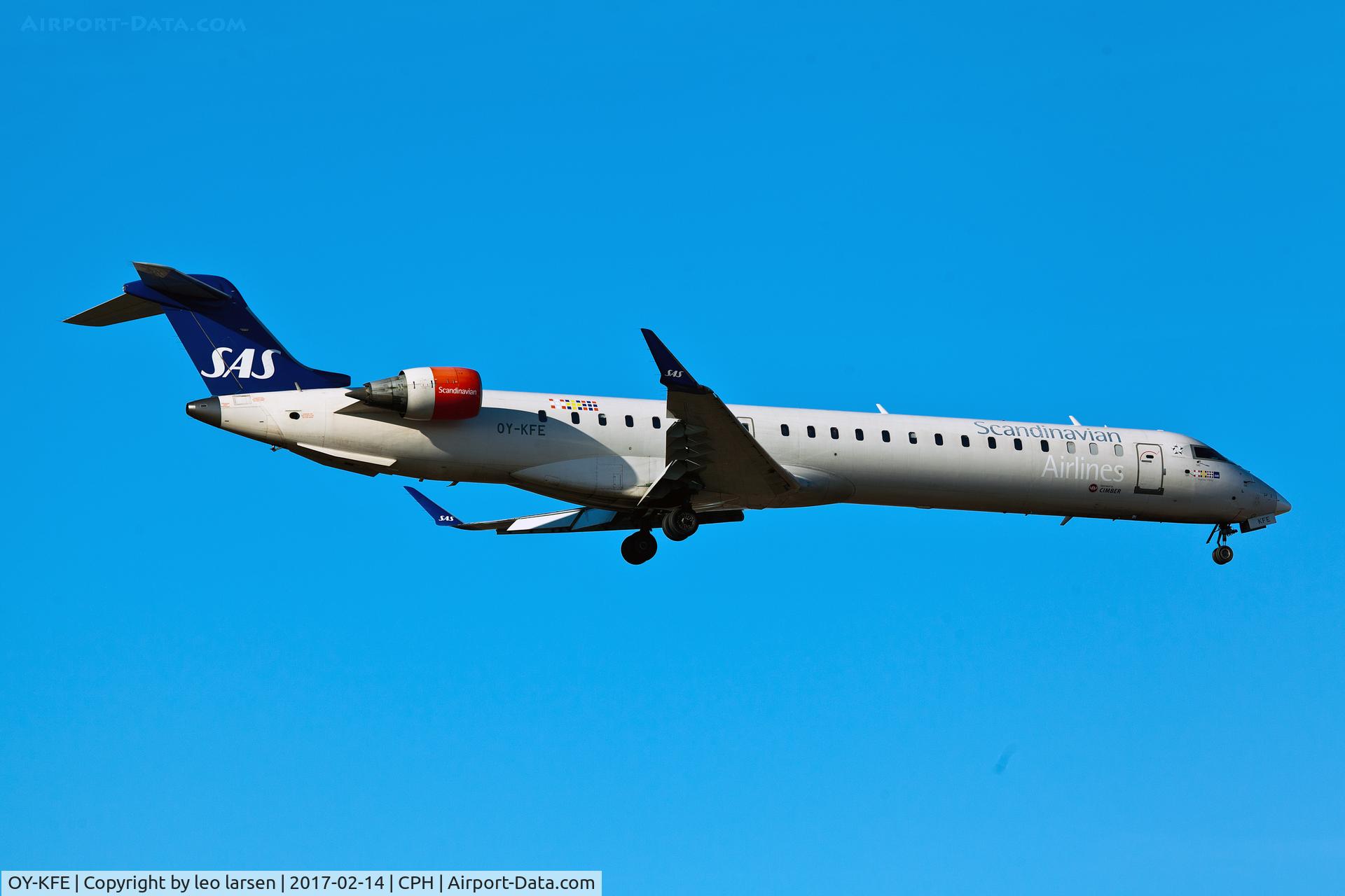 OY-KFE, 2009 Bombardier CRJ-900ER (CL-600-2D24) C/N 15224, Copenhagen 14.2.2017