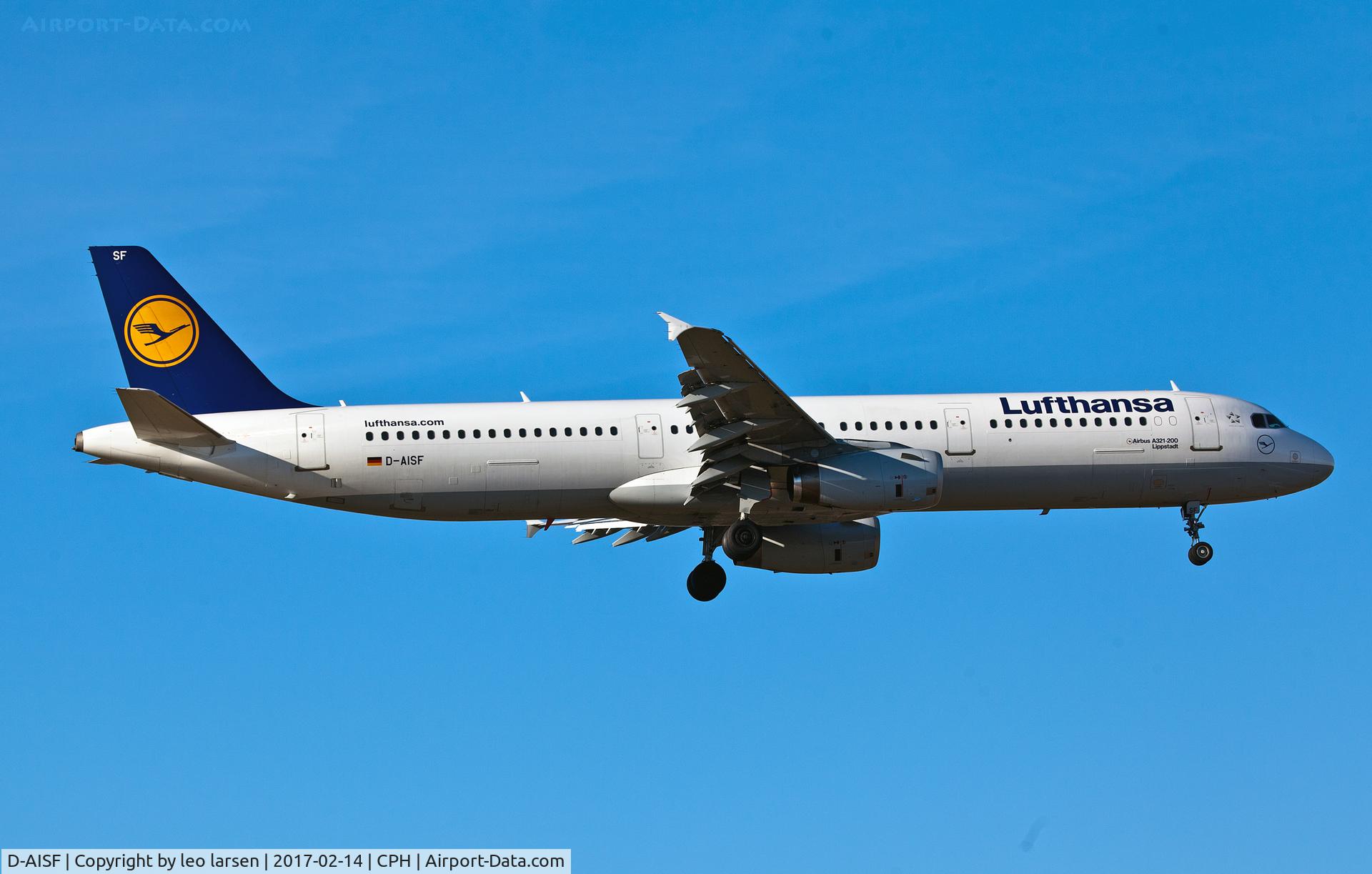 D-AISF, 2000 Airbus A321-231 C/N 1260, Copenhagen 14.2.2017