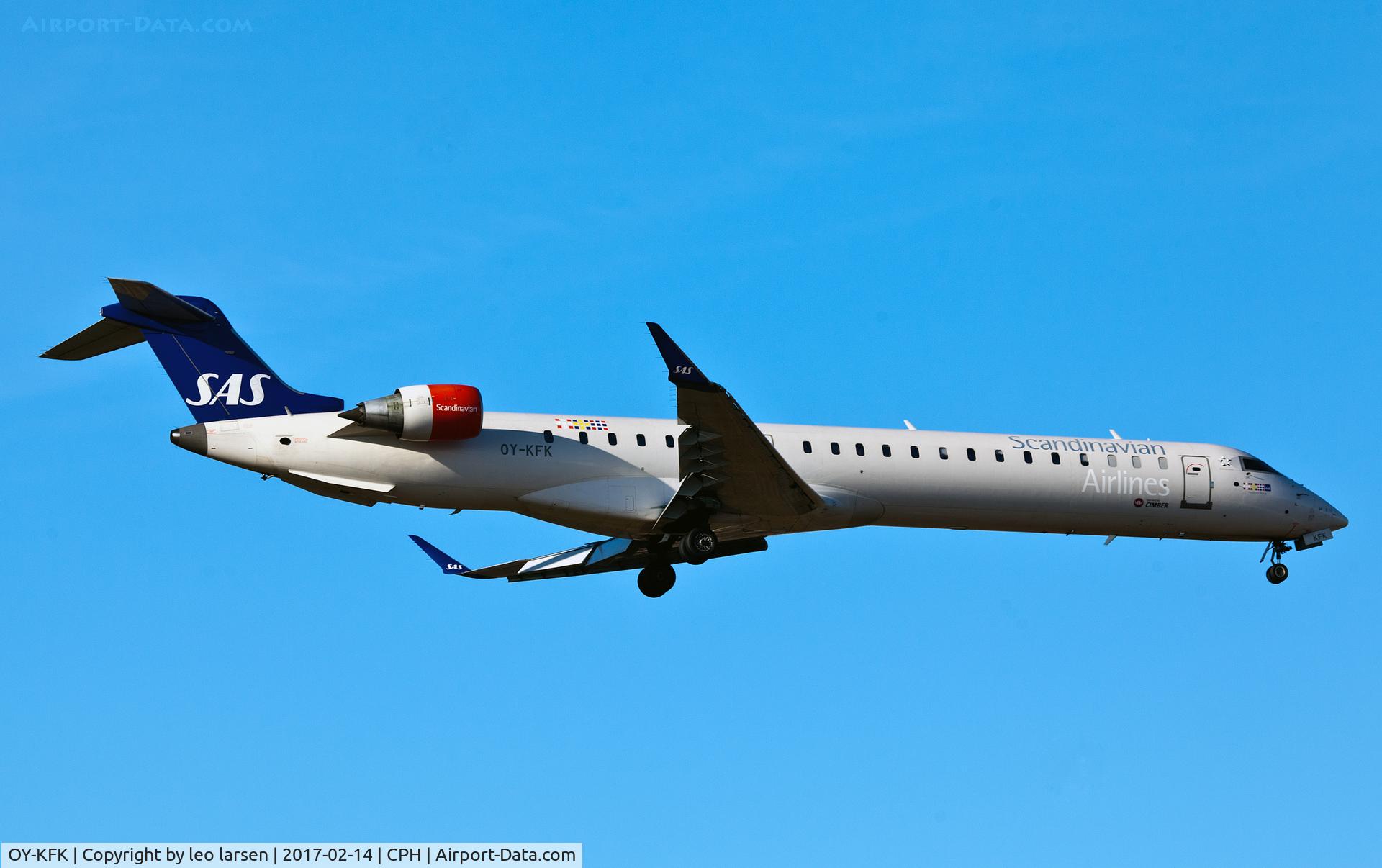 OY-KFK, 2009 Bombardier CRJ-900 (CL-600-2D24) C/N 15244, Copenhagen 14.2.2017