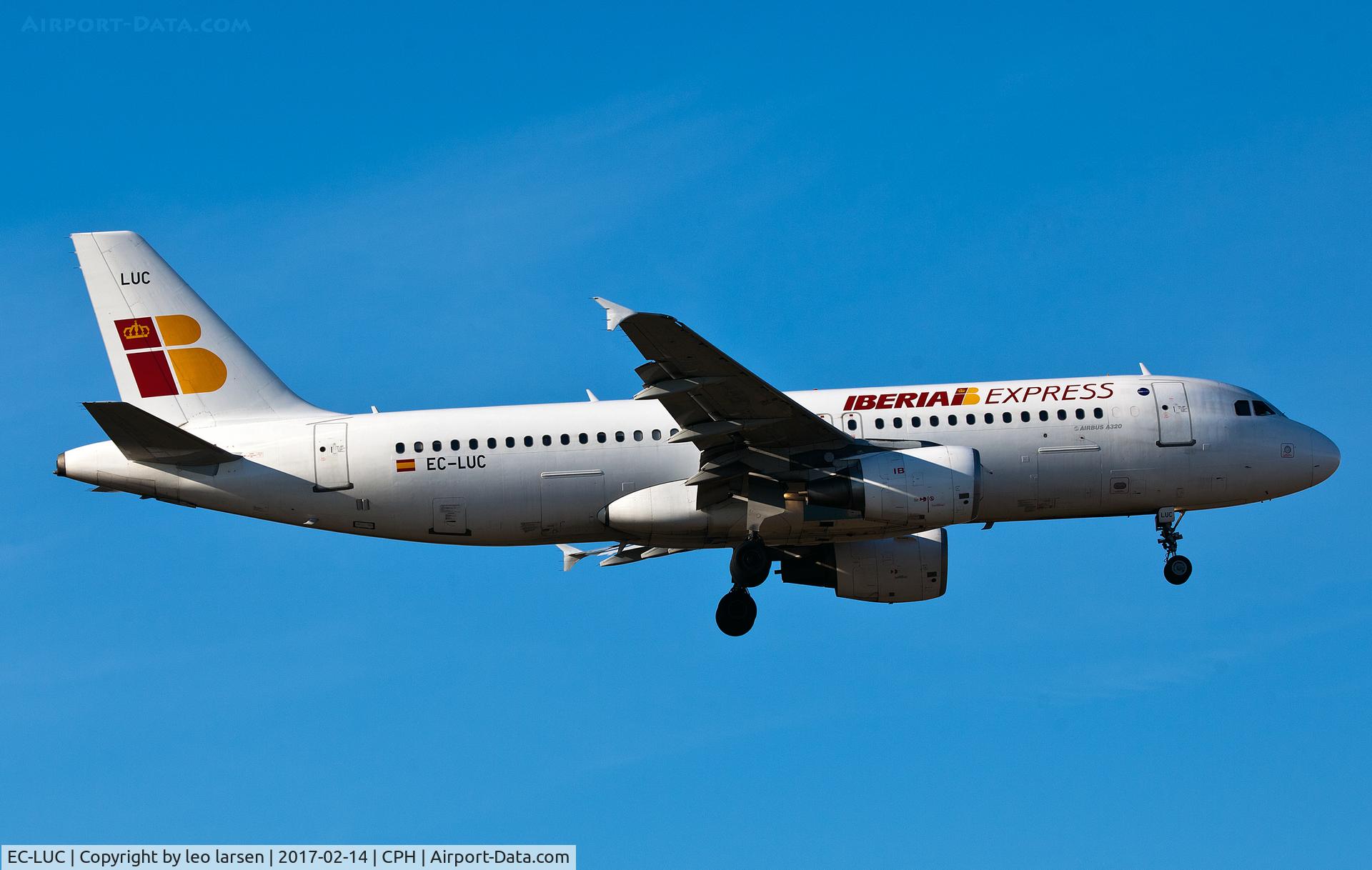 EC-LUC, 1999 Airbus A320-214 C/N 1059, Copenhagen 14.2.2017