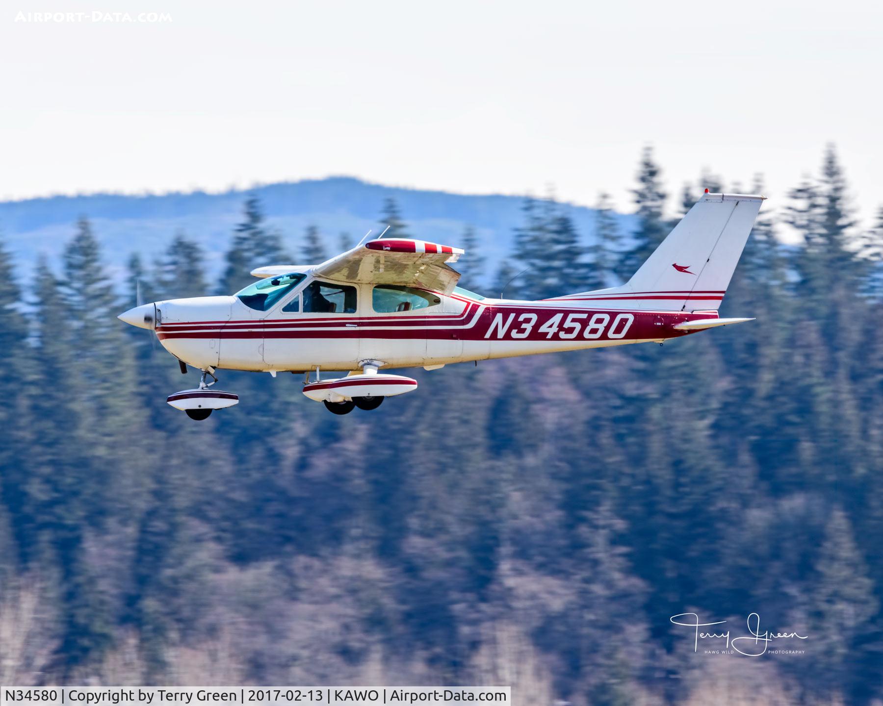 N34580, 1973 Cessna 177B Cardinal C/N 17701885, KAWO