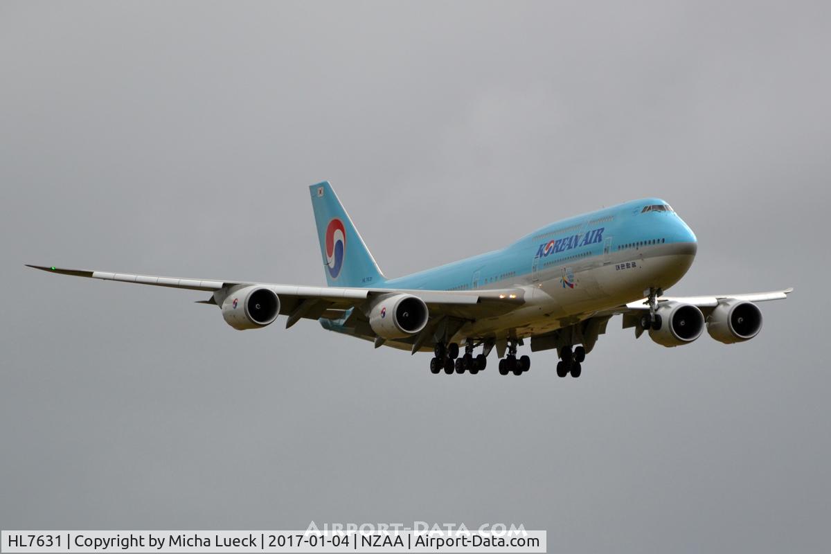 HL7631, 2015 Boeing 747-8B5 C/N 40906, At Auckland