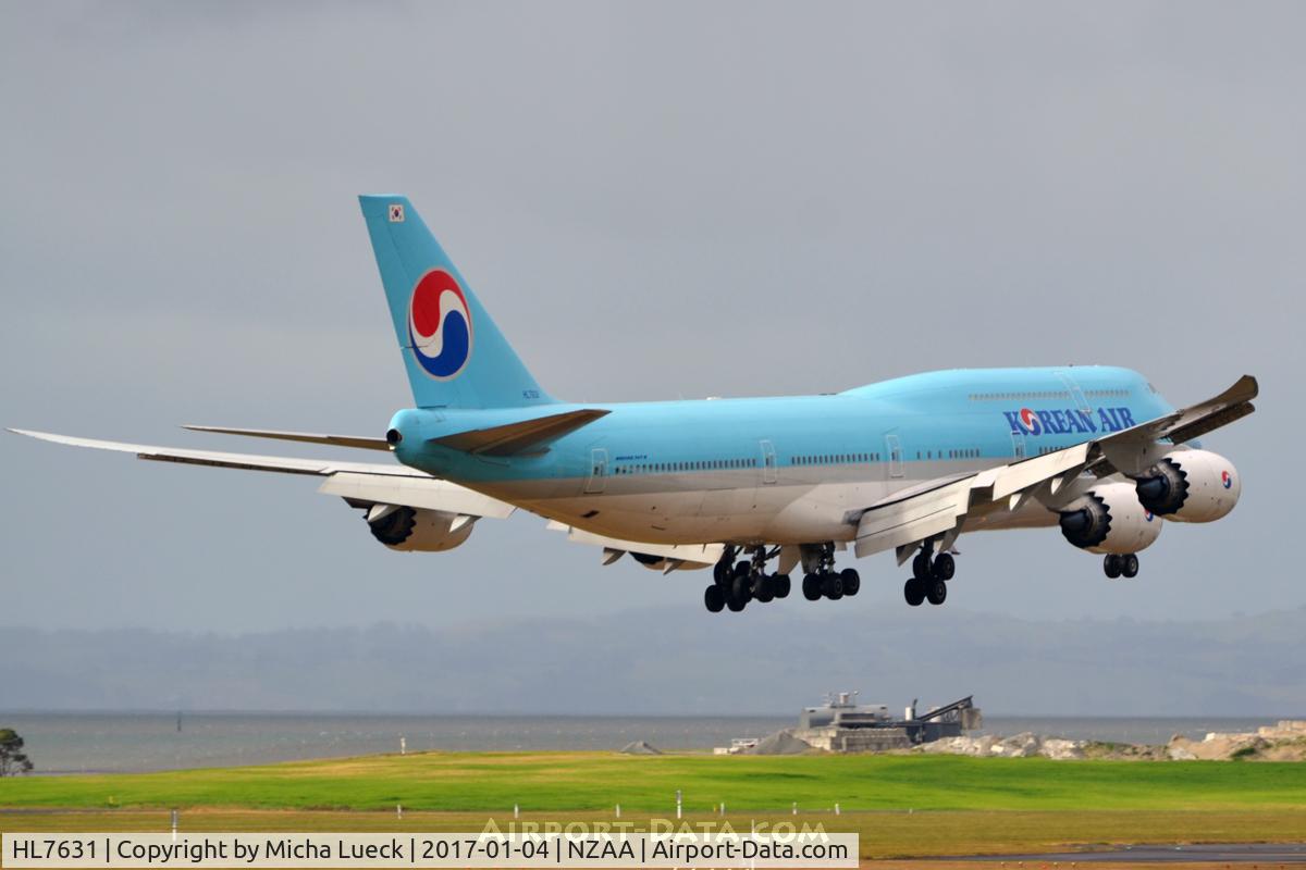 HL7631, 2015 Boeing 747-8B5 C/N 40906, At Auckland