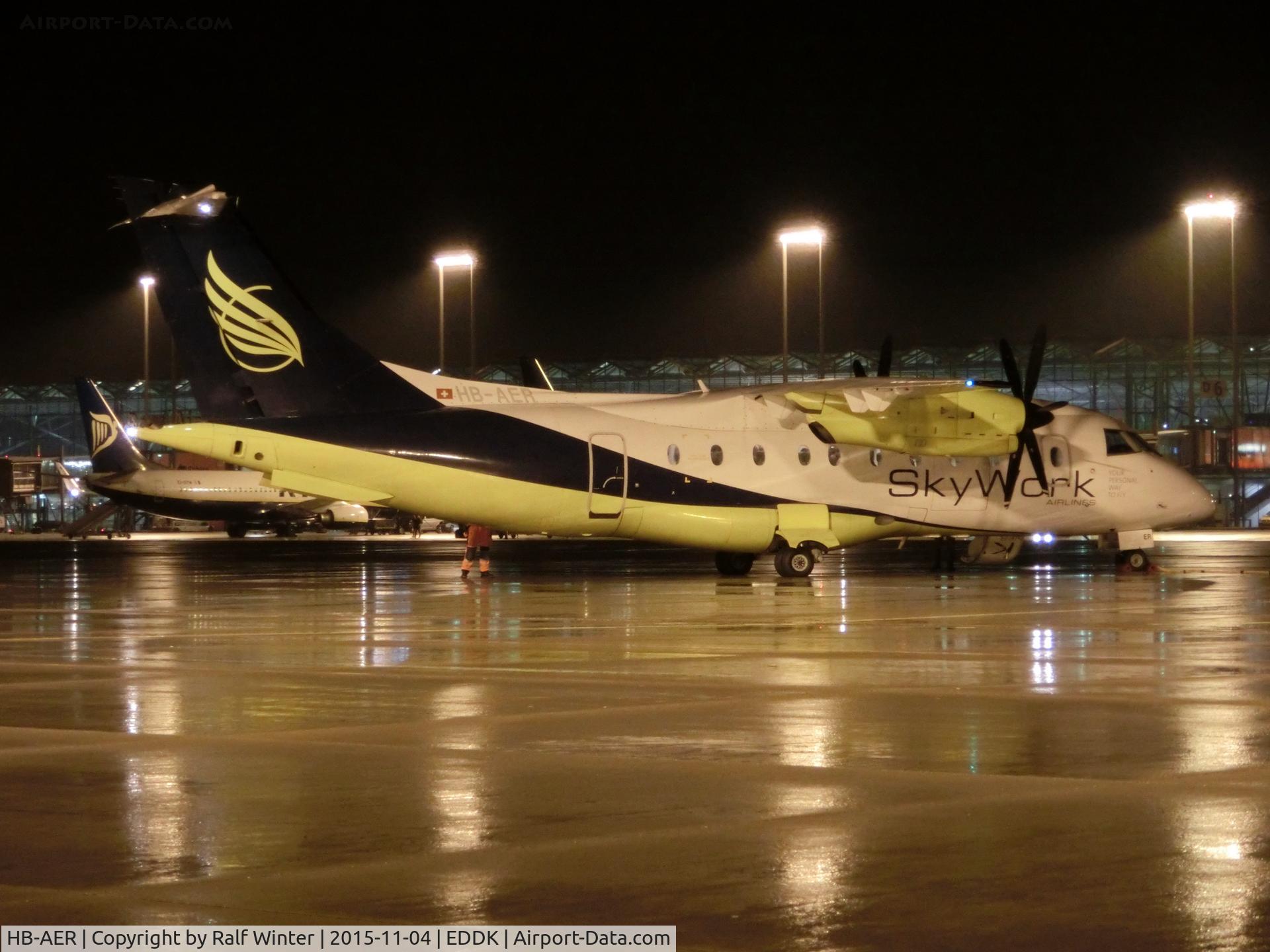 HB-AER, 1996 Dornier 328-110 C/N 3066, Dornier Do 328-110 - SX SRK SkyWork Airlines - 3066 - HB-AER - 04.11.2015 - CGN