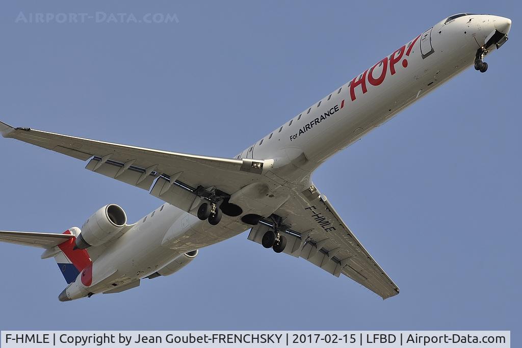 F-HMLE, 2010 Bombardier CRJ-1000EL NG (CL-600-2E25) C/N 19009, HOP A54128 from LYON landing 23