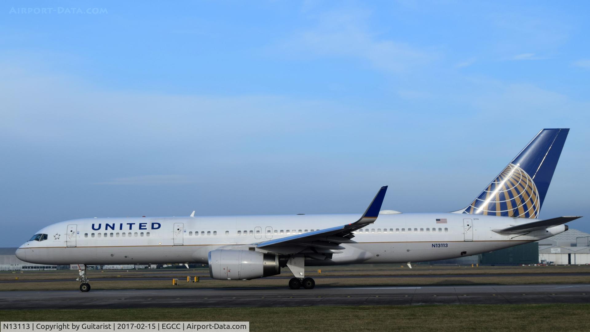 N13113, 1995 Boeing 757-224 C/N 27555, At Manchester