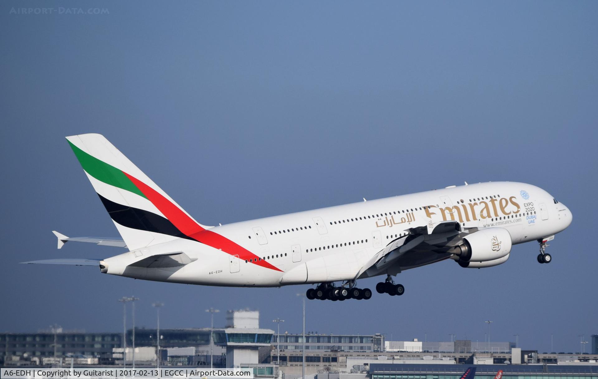 A6-EDH, 2009 Airbus A380-861 C/N 025, At Manchester