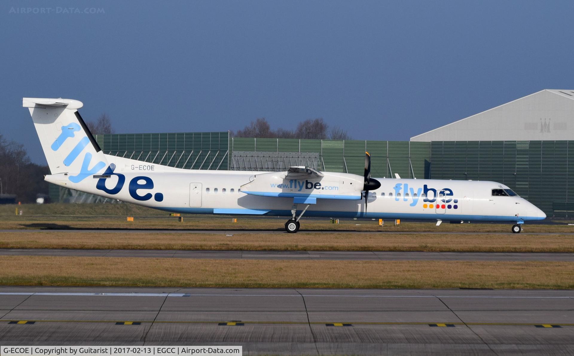 G-ECOE, 2008 De Havilland Canada DHC-8-402Q Dash 8 C/N 4212, At Manchester