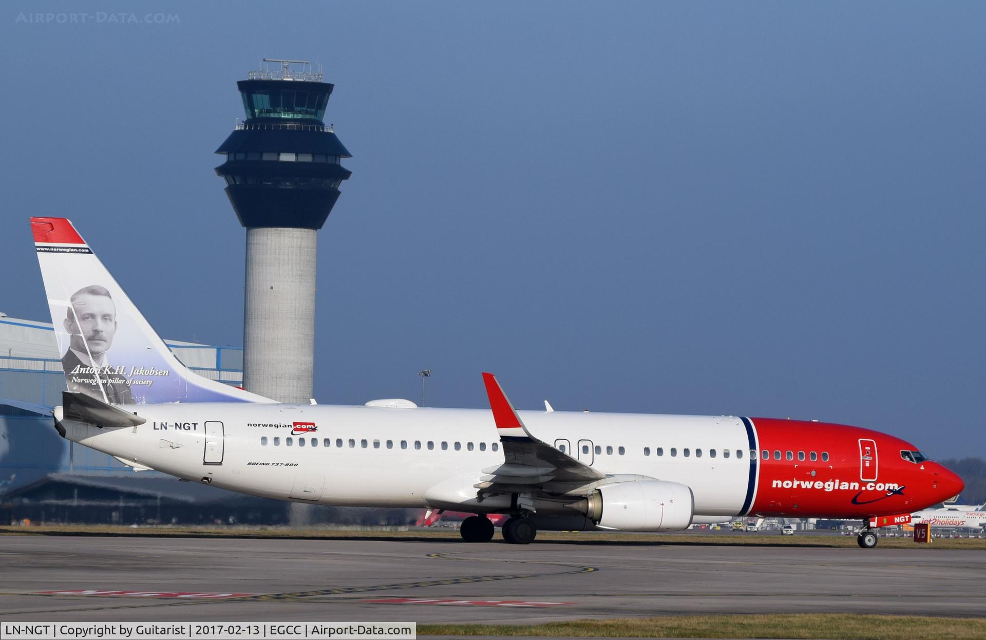 LN-NGT, 2014 Boeing 737-8JP C/N 41125, At Manchester