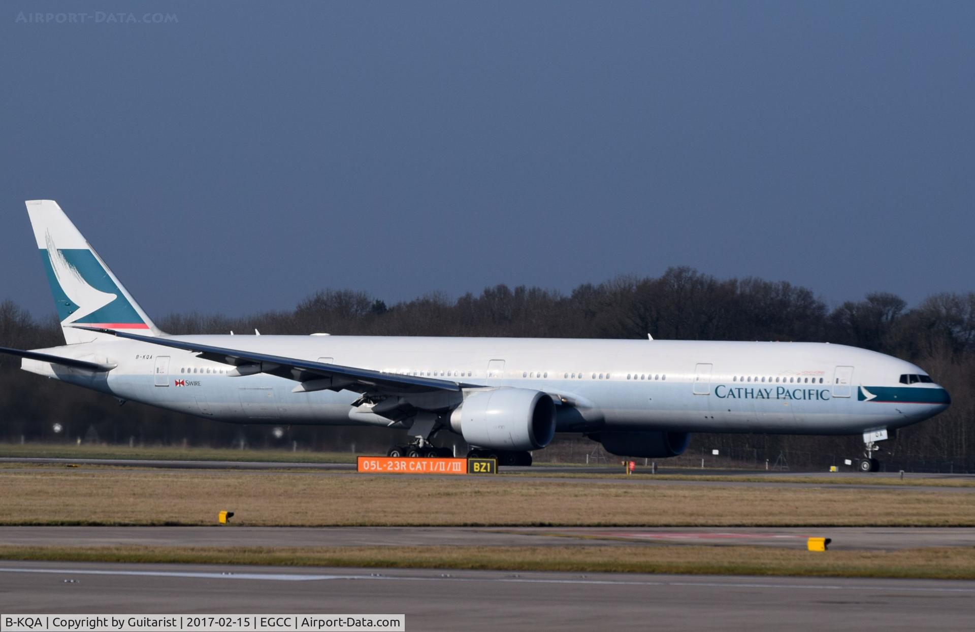 B-KQA, 2012 Boeing 777-367/ER C/N 37898, At Manchester