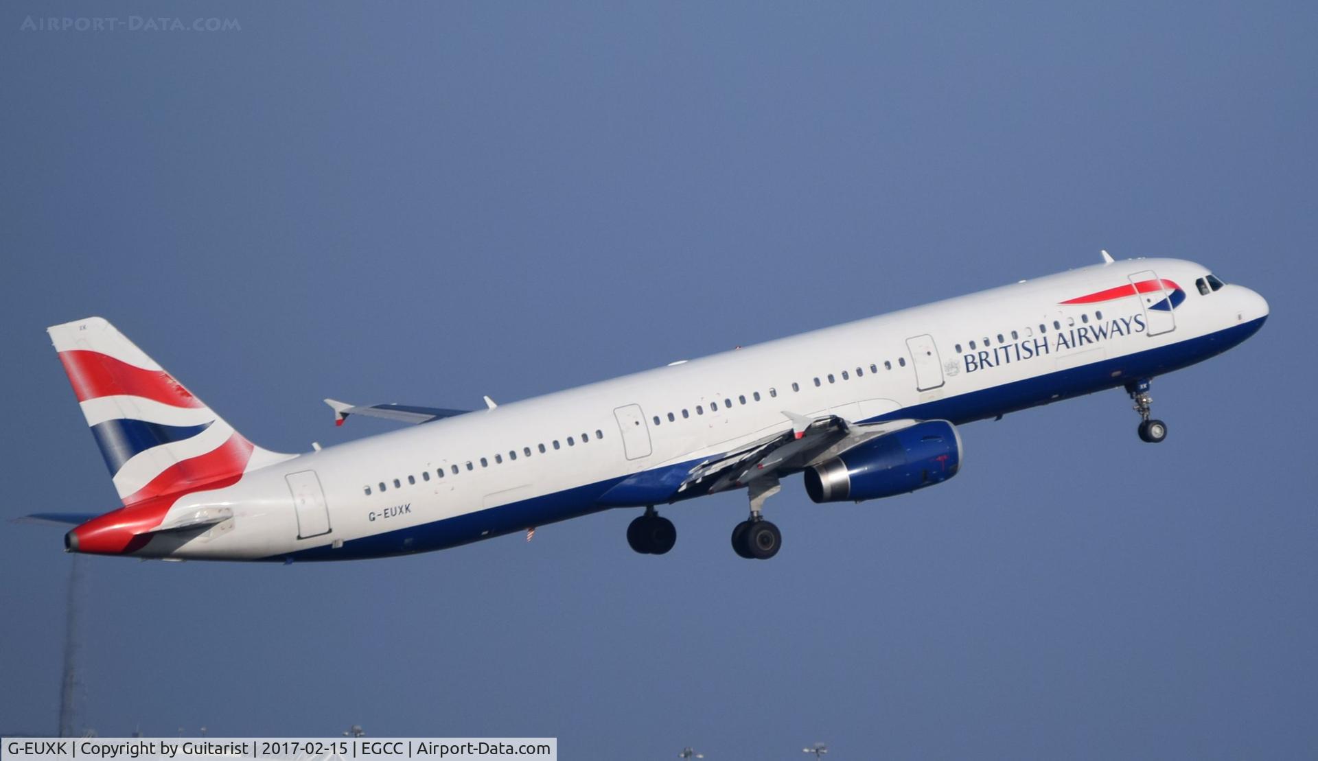 G-EUXK, 2007 Airbus A321-231 C/N 3235, At Manchester