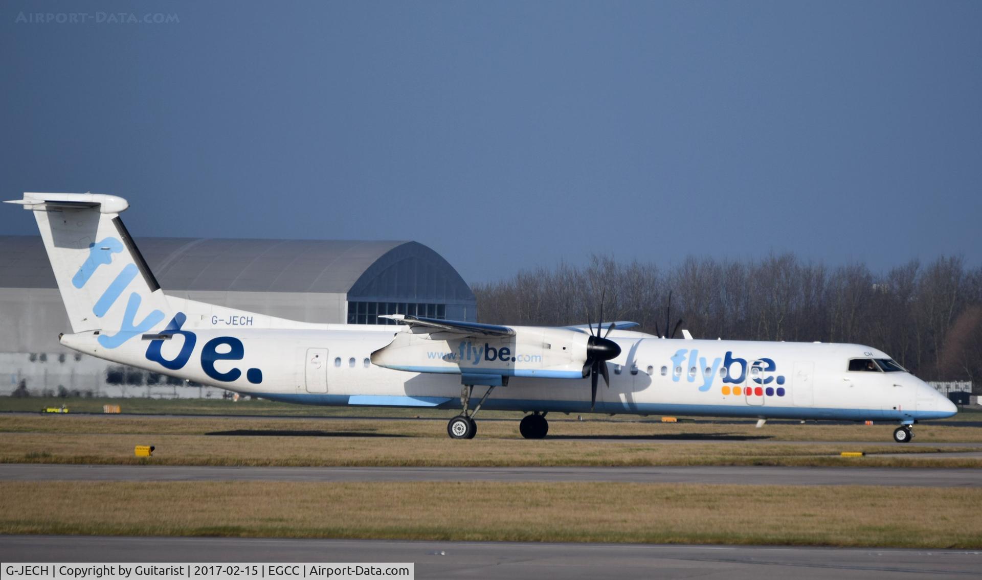 G-JECH, 2005 De Havilland Canada DHC-8-402Q Dash 8 C/N 4103, At Manchester