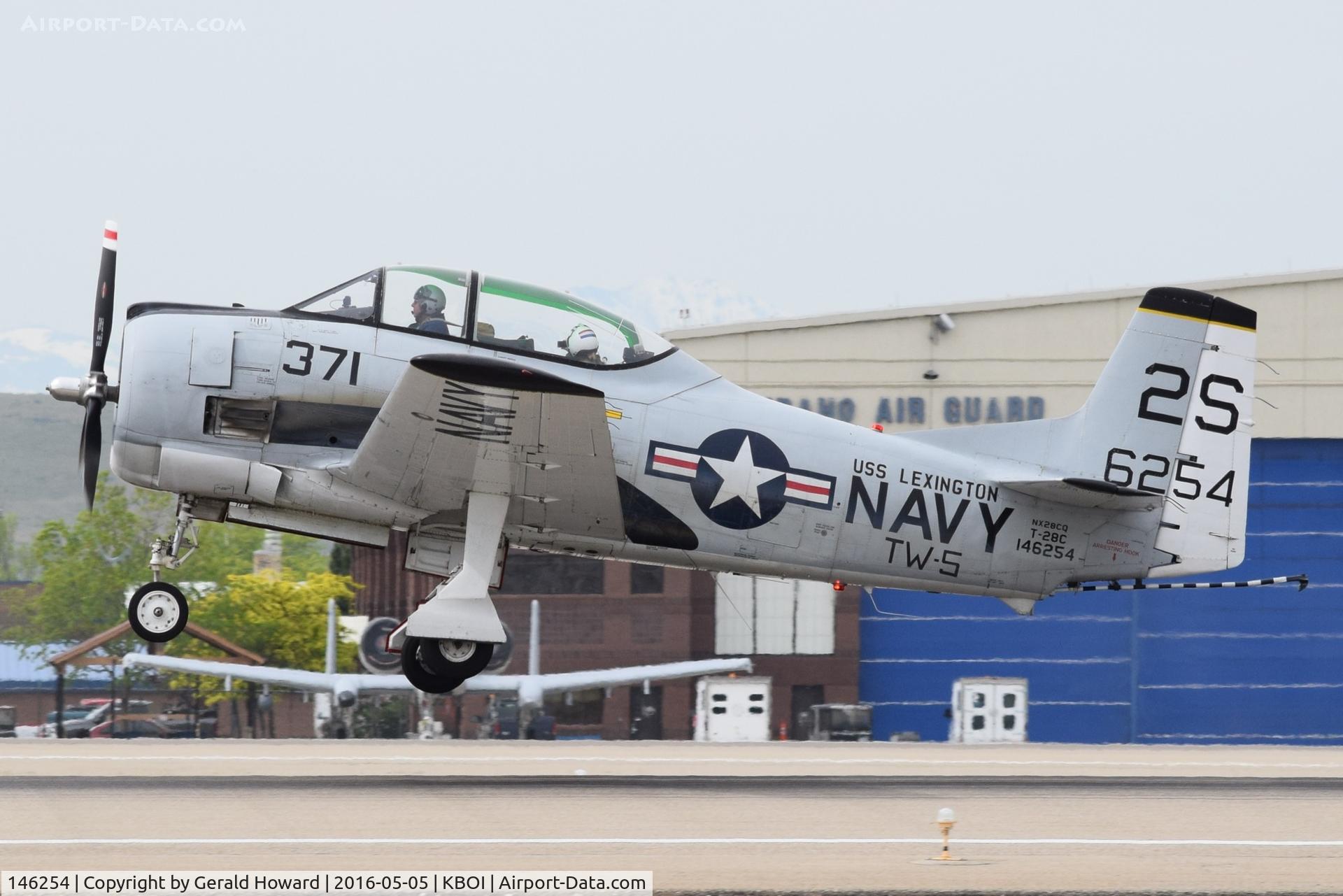 146254, 1957 North American T-28C Trojan Trojan C/N 252-17, Departing RWY 10L.