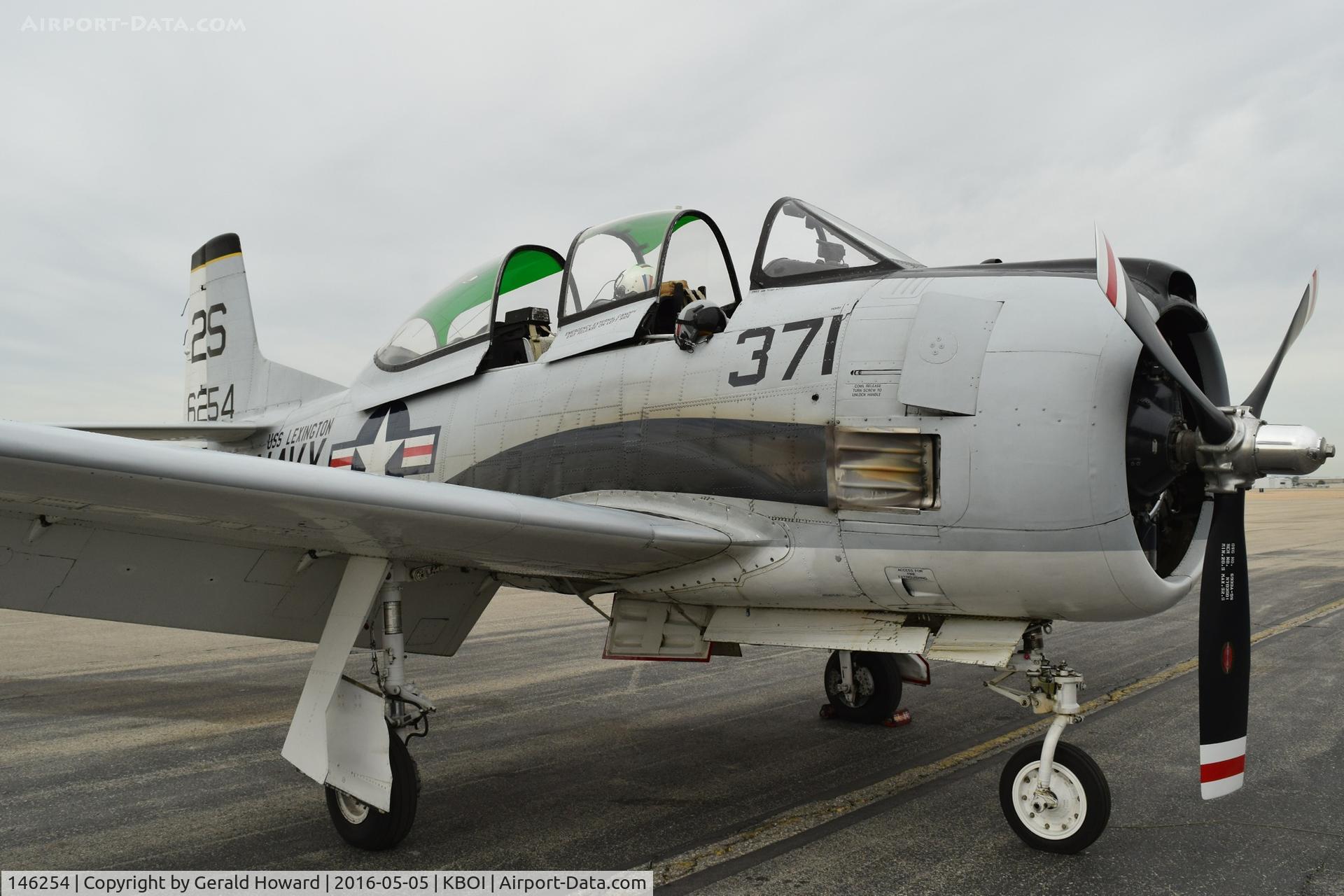 146254, 1957 North American T-28C Trojan Trojan C/N 252-17, Parked on the north GA ramp.