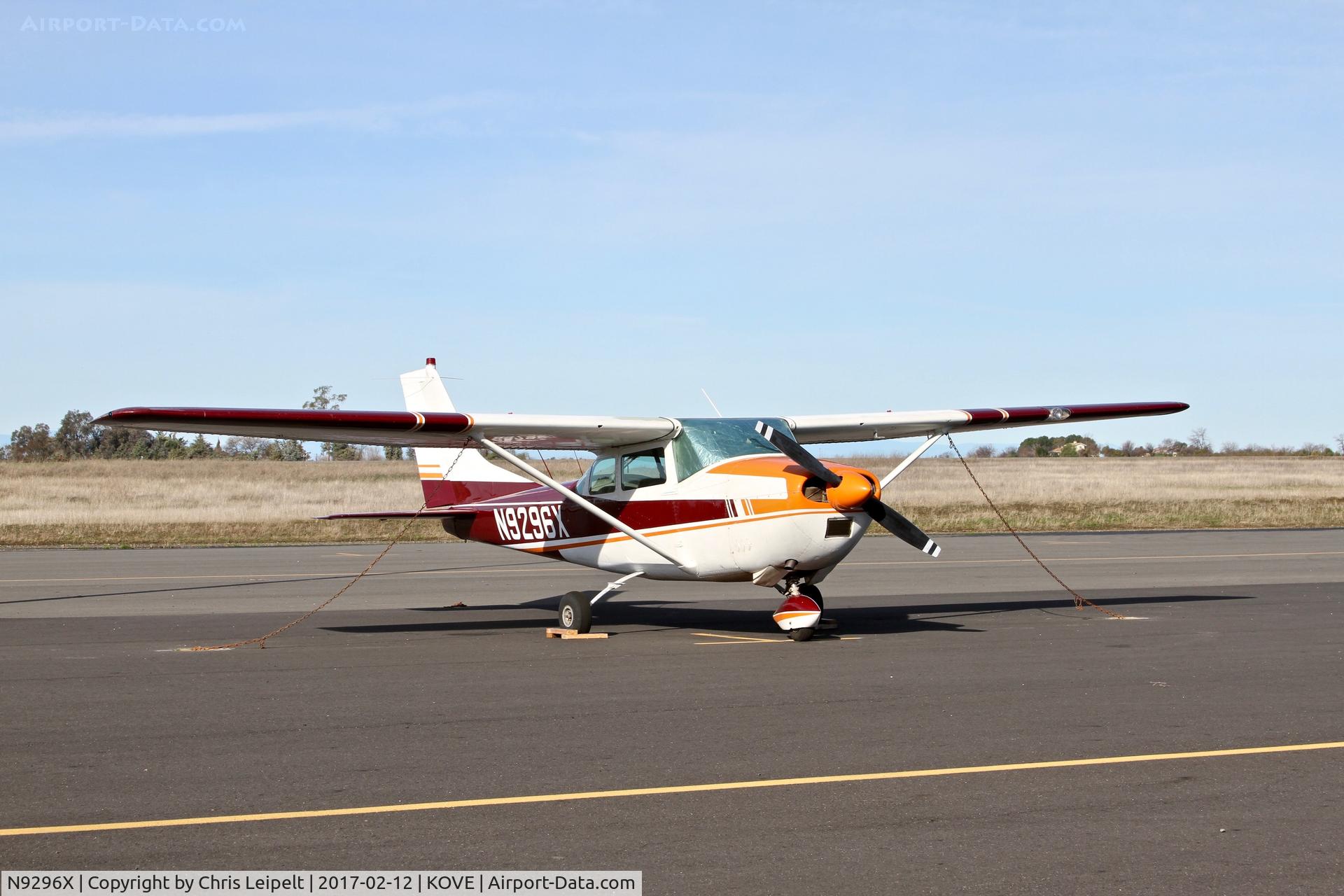 N9296X, 1961 Cessna 182E Skylane C/N 18253696, 1961 Cessna 182E parked on the ramp at Oroville Municipal Airport. It appears to have just been sold and will be ferried to Alaska soon! That's quite the ferry flight from California.