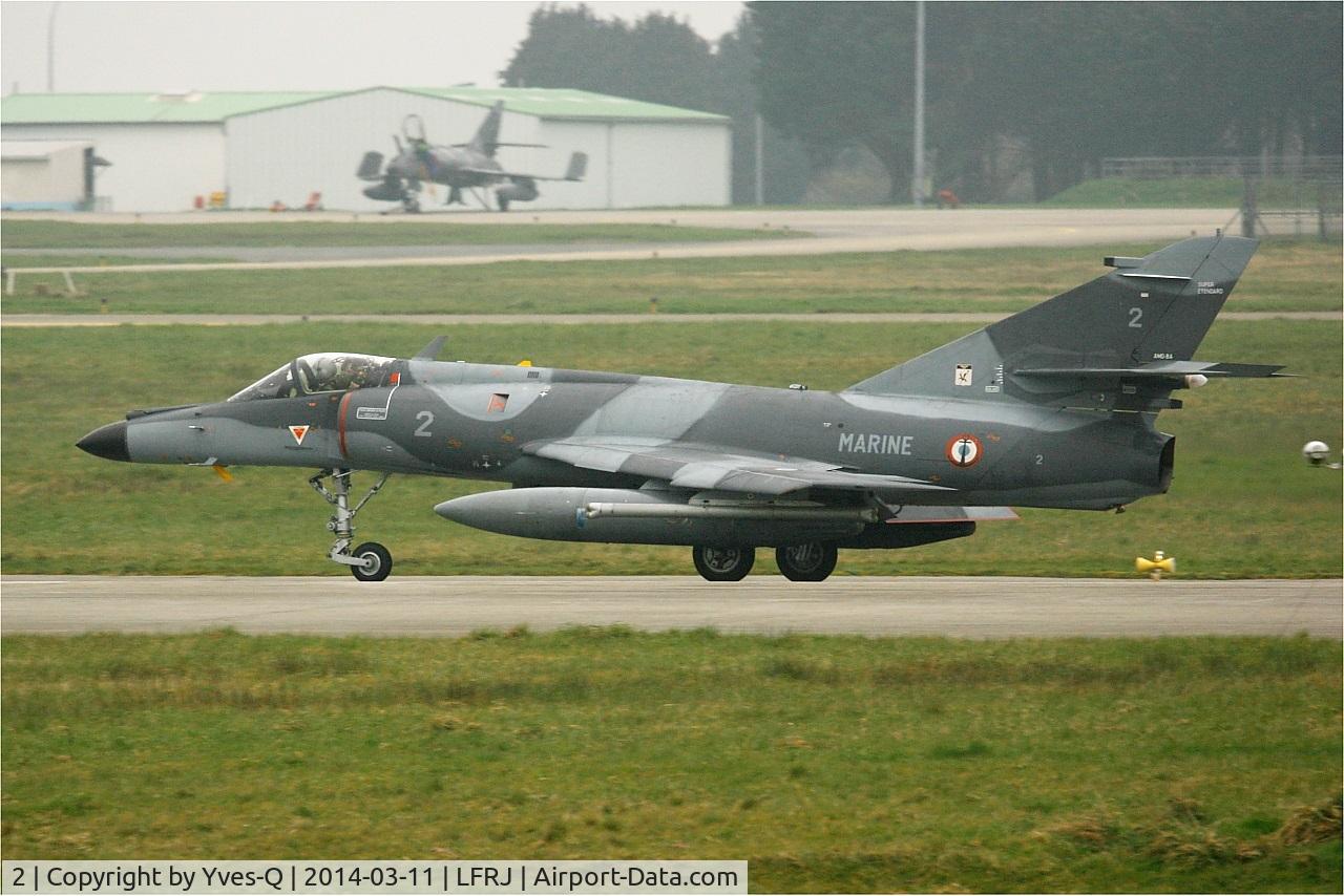 2, Dassault Super Etendard C/N 2, Dassault Super Etendard M, Take-off run rwy 08, Landivisiau Naval Air Base (LFRJ)