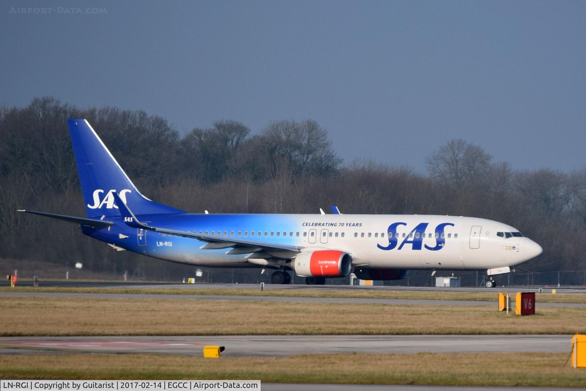 LN-RGI, 2014 Boeing 737-86N C/N 35646, At Manchester