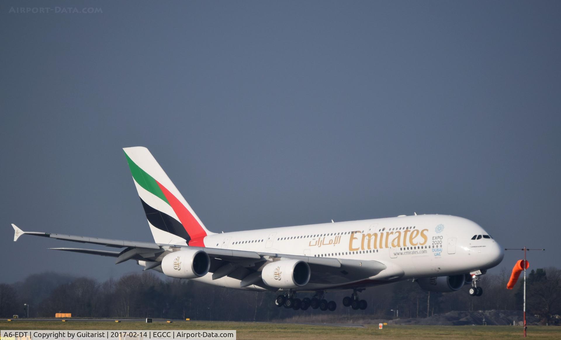 A6-EDT, 2011 Airbus A380-861 C/N 090, At Manchester