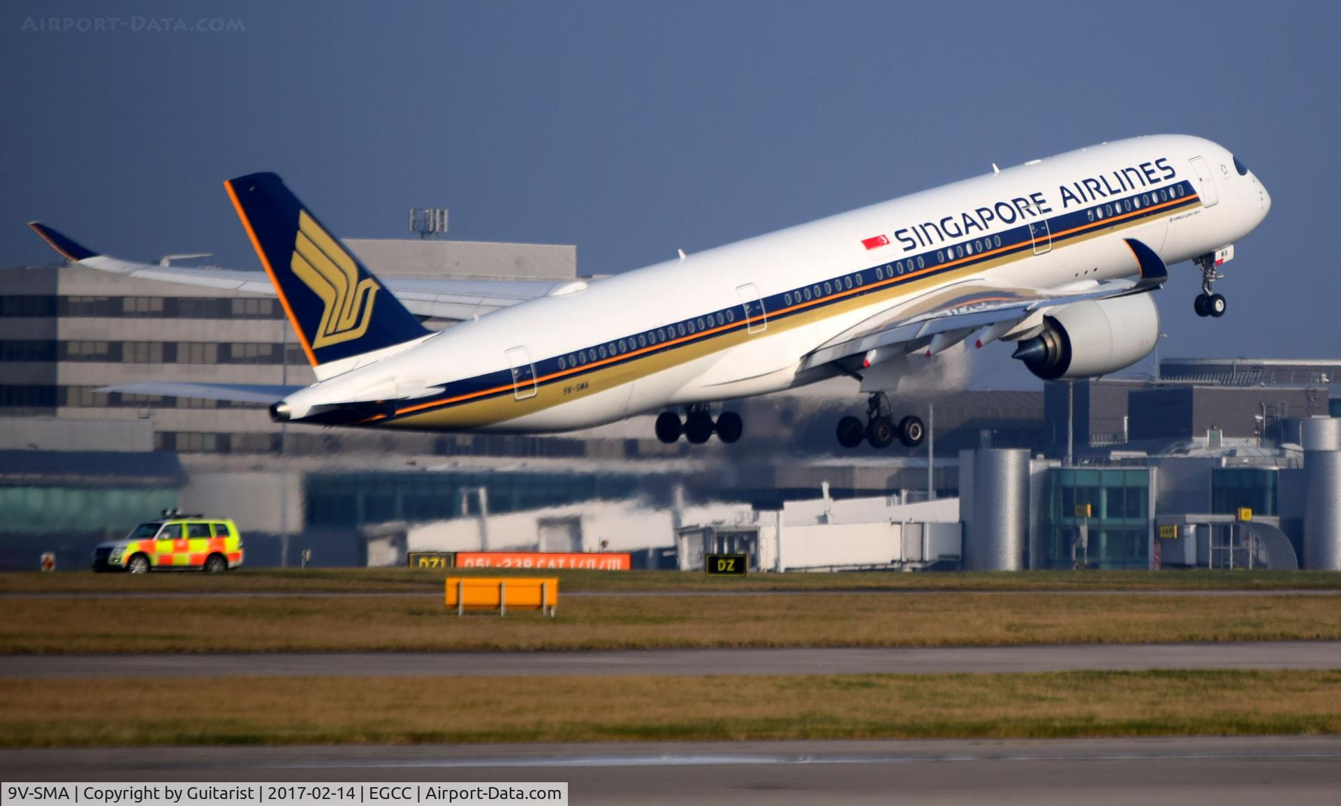 9V-SMA, 2016 Airbus A350-941 C/N 026, At Manchester