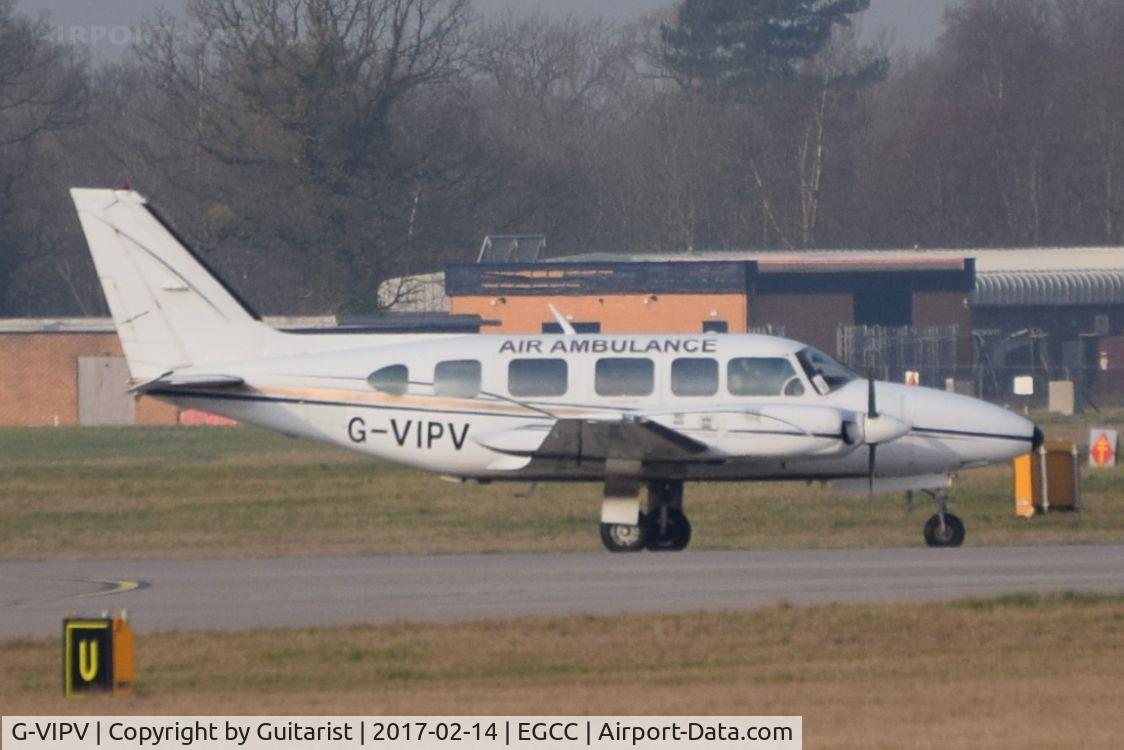 G-VIPV, 1979 Piper PA-31-350 Chieftain C/N 31-7952092, At Manchester
