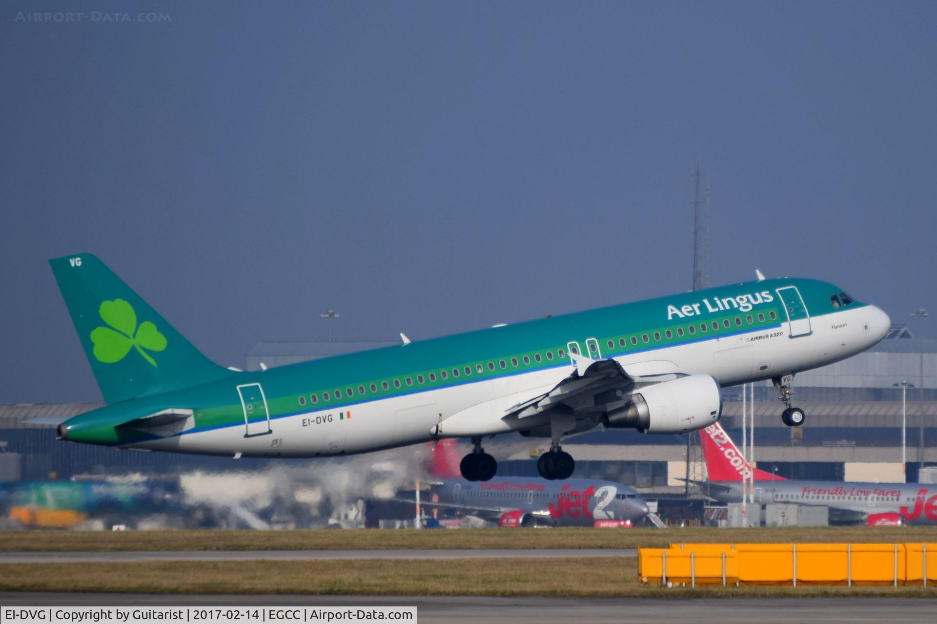 EI-DVG, 2007 Airbus A320-214 C/N 3318, At Manchester