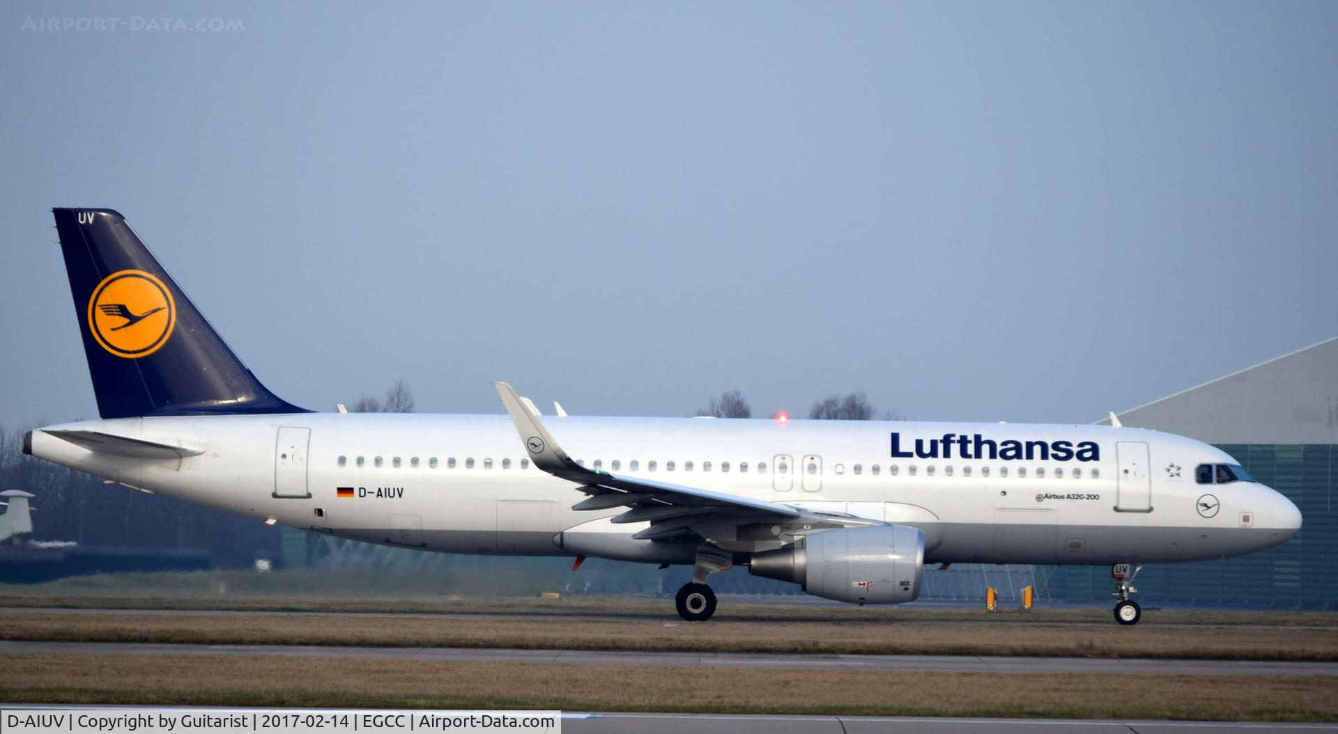 D-AIUV, 2016 Airbus A320-214 C/N 7174, At Manchester