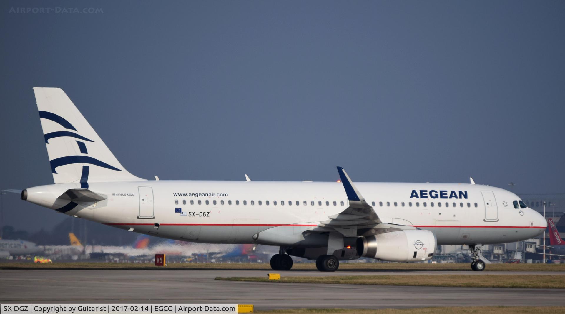 SX-DGZ, 2015 Airbus A320-232 C/N 6643, At Manchester