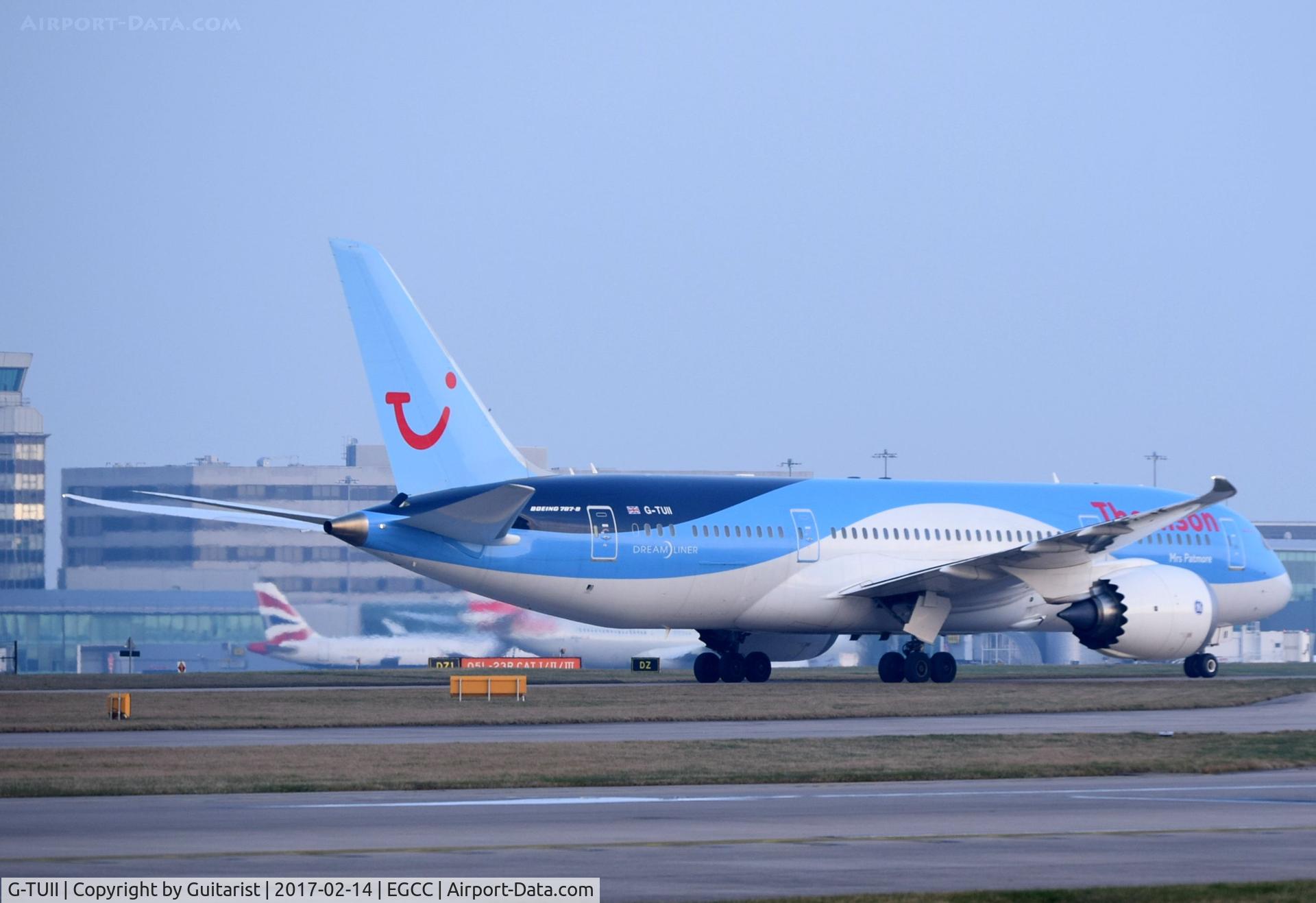 G-TUII, 2015 Boeing 787-8 Dreamliner C/N 37230, At Manchester