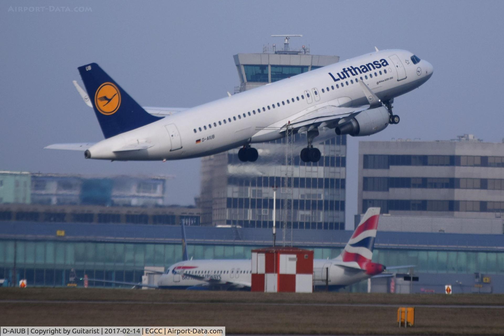 D-AIUB, 2014 Airbus A320-214 C/N 5972, At Manchester