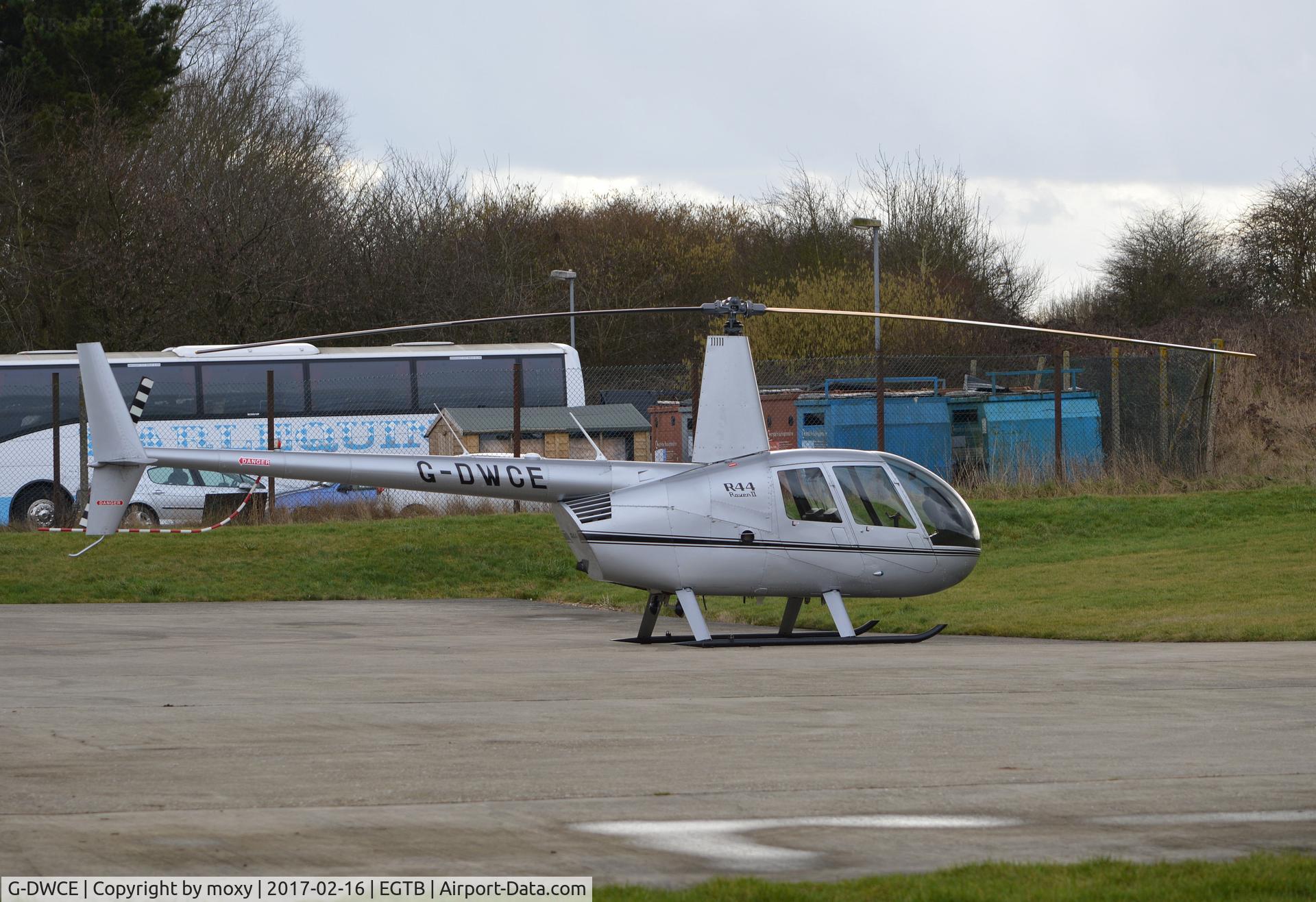 G-DWCE, 2006 Robinson R44 Raven II C/N 11511, Robinson R-44 Raven II at Wycombe Air Park.