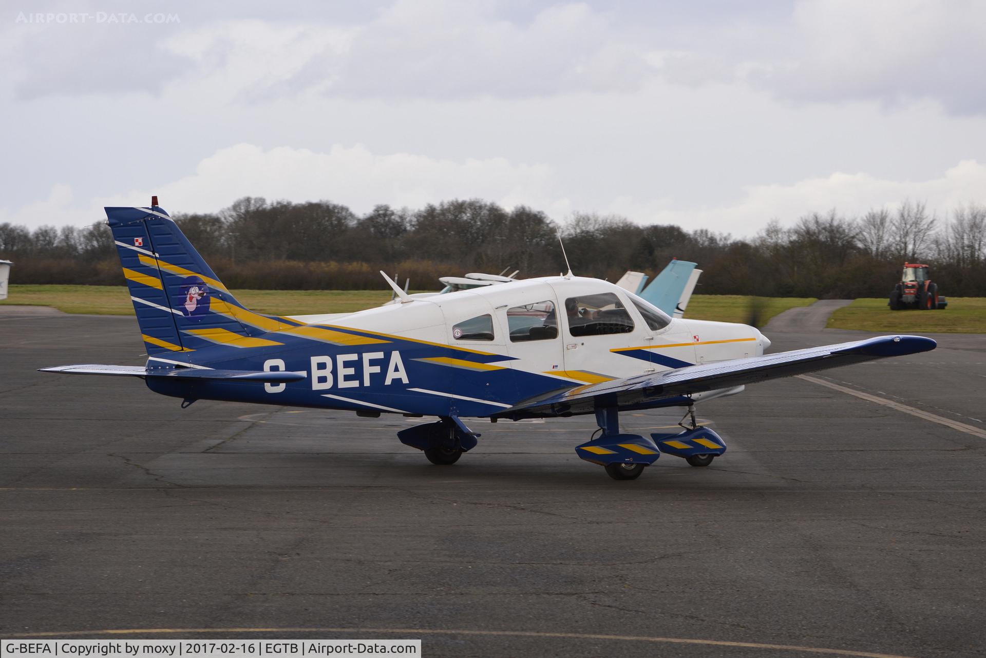G-BEFA, 1976 Piper PA-28-151 Cherokee Warrior C/N 28-7615416, Piper PA-28-151 Cherokee Warrior at Wycombe Air Park. Ex N6978J