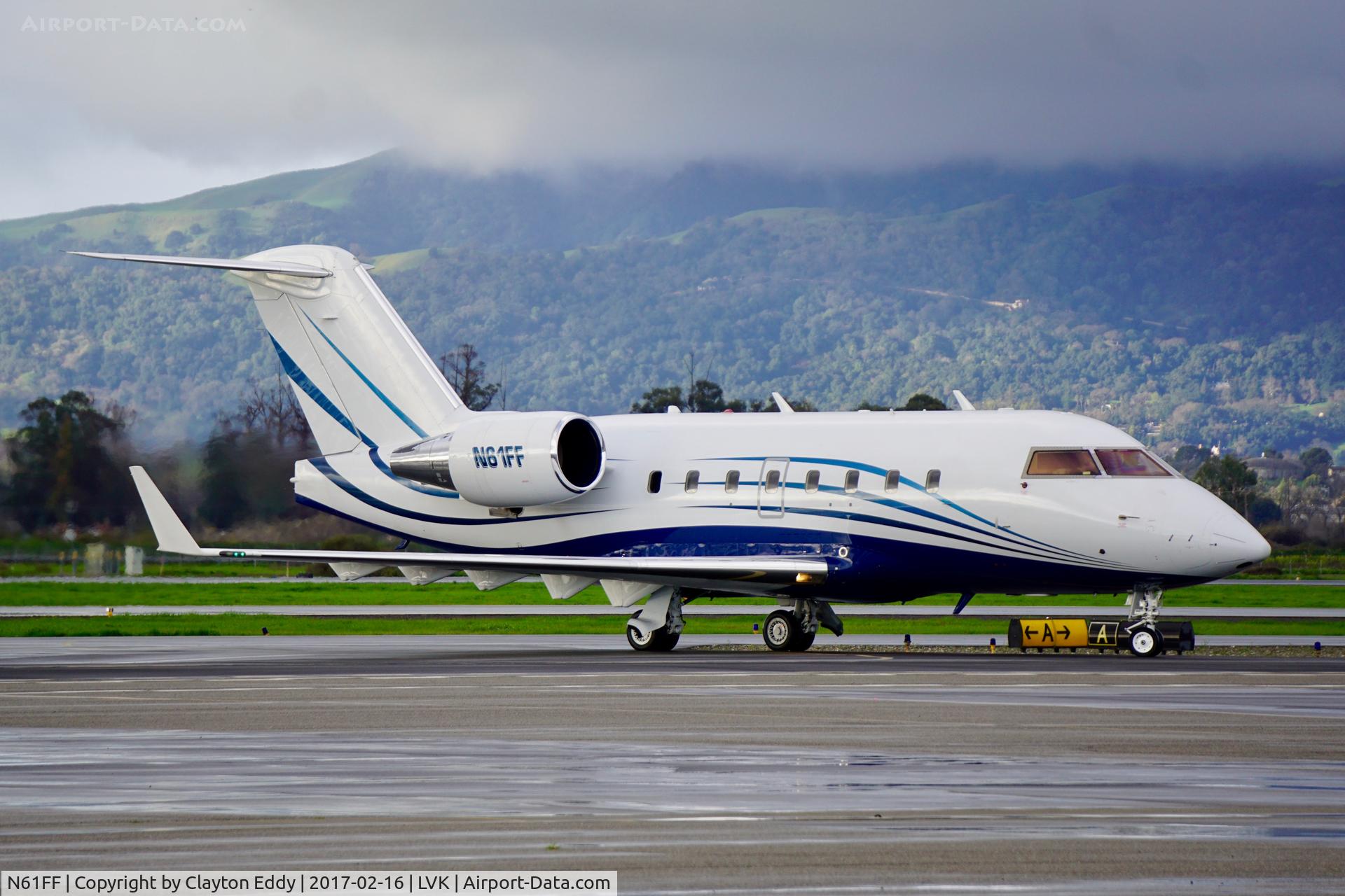 N61FF, 1994 Canadair Challenger 601-3R (CL-600-2B16) C/N 5166, Livermore Airport 2017