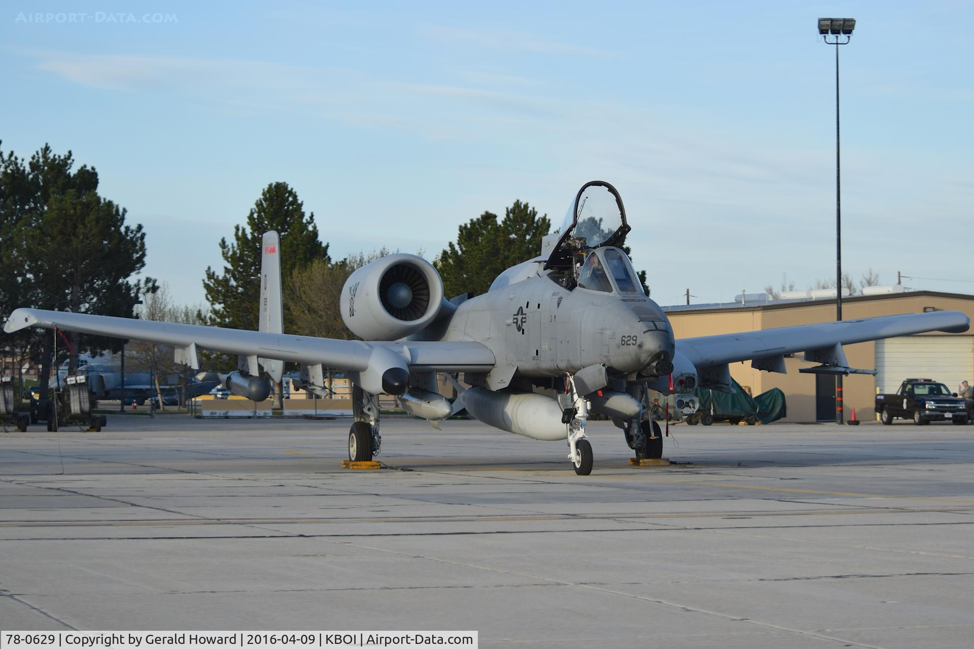 78-0629, 1978 Fairchild Republic A-10C Thunderbolt II C/N A10-0249, On ANG ramp just prior to leaving for middle East. 190th Fighter Sq., 124th Fighter Wing, Idaho ANG.