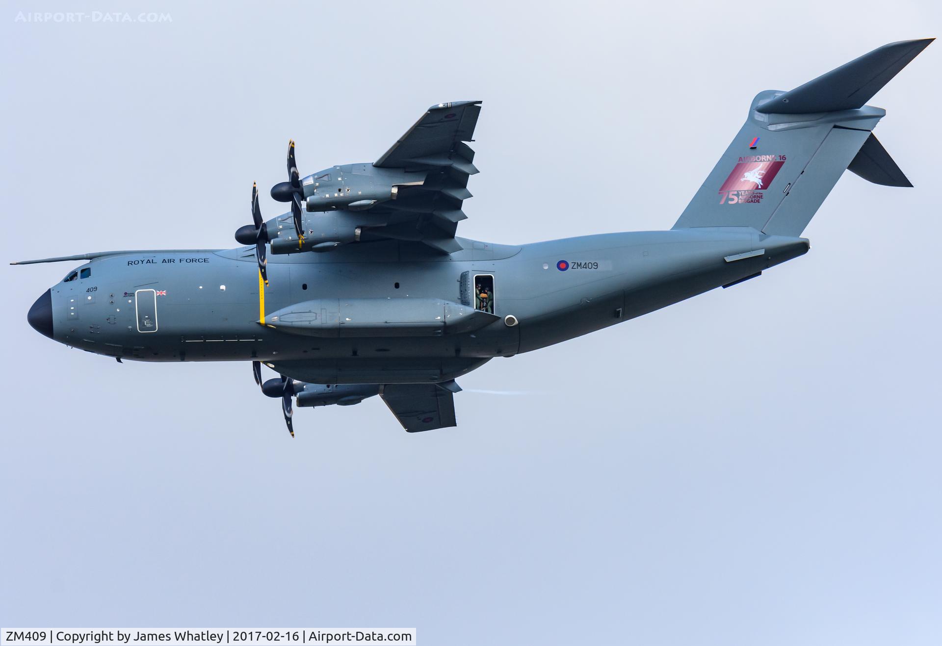 ZM409, 2016 Airbus A400M Atlas C.1 C/N 034, Test flying Salisbury Plain