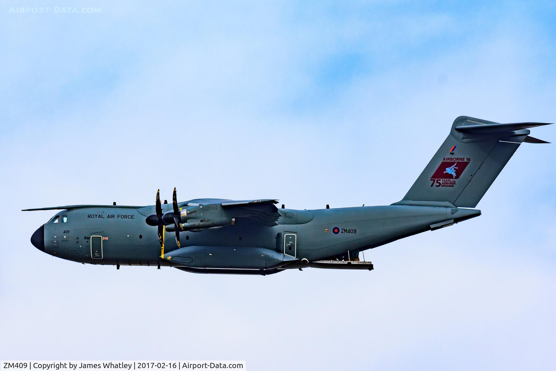 ZM409, 2016 Airbus A400M Atlas C.1 C/N 034, Test flying Salisbury Plain - rear ramp down.