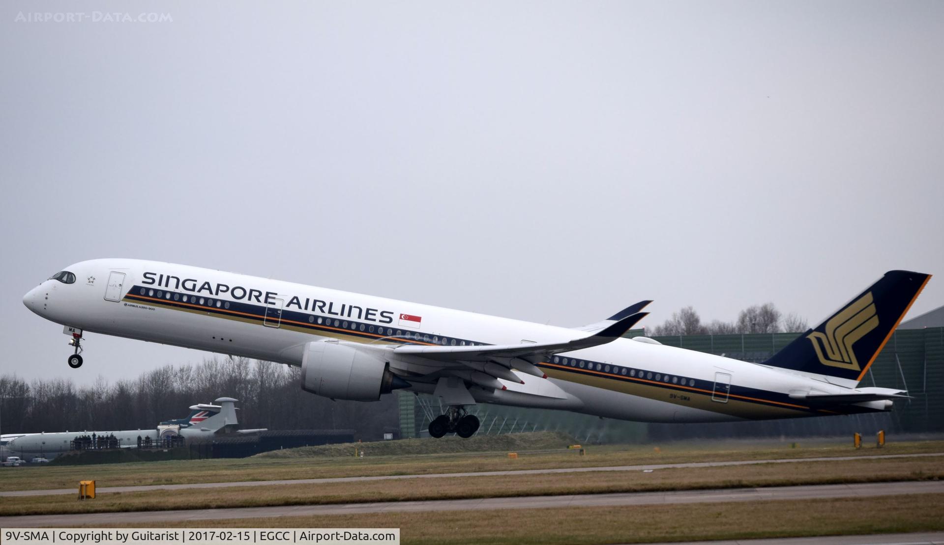9V-SMA, 2016 Airbus A350-941 C/N 026, At Manchester