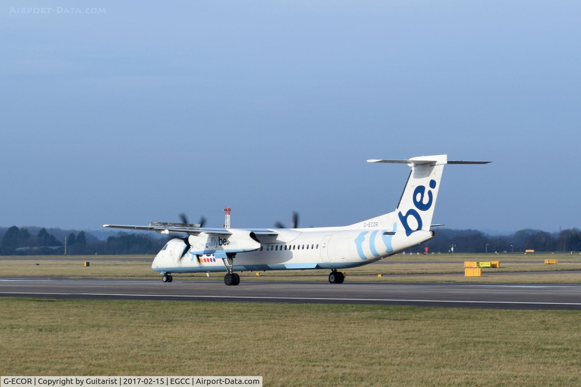 G-ECOR, 2009 De Havilland Canada DHC-8-402Q Dash 8 C/N 4248, At Manchester