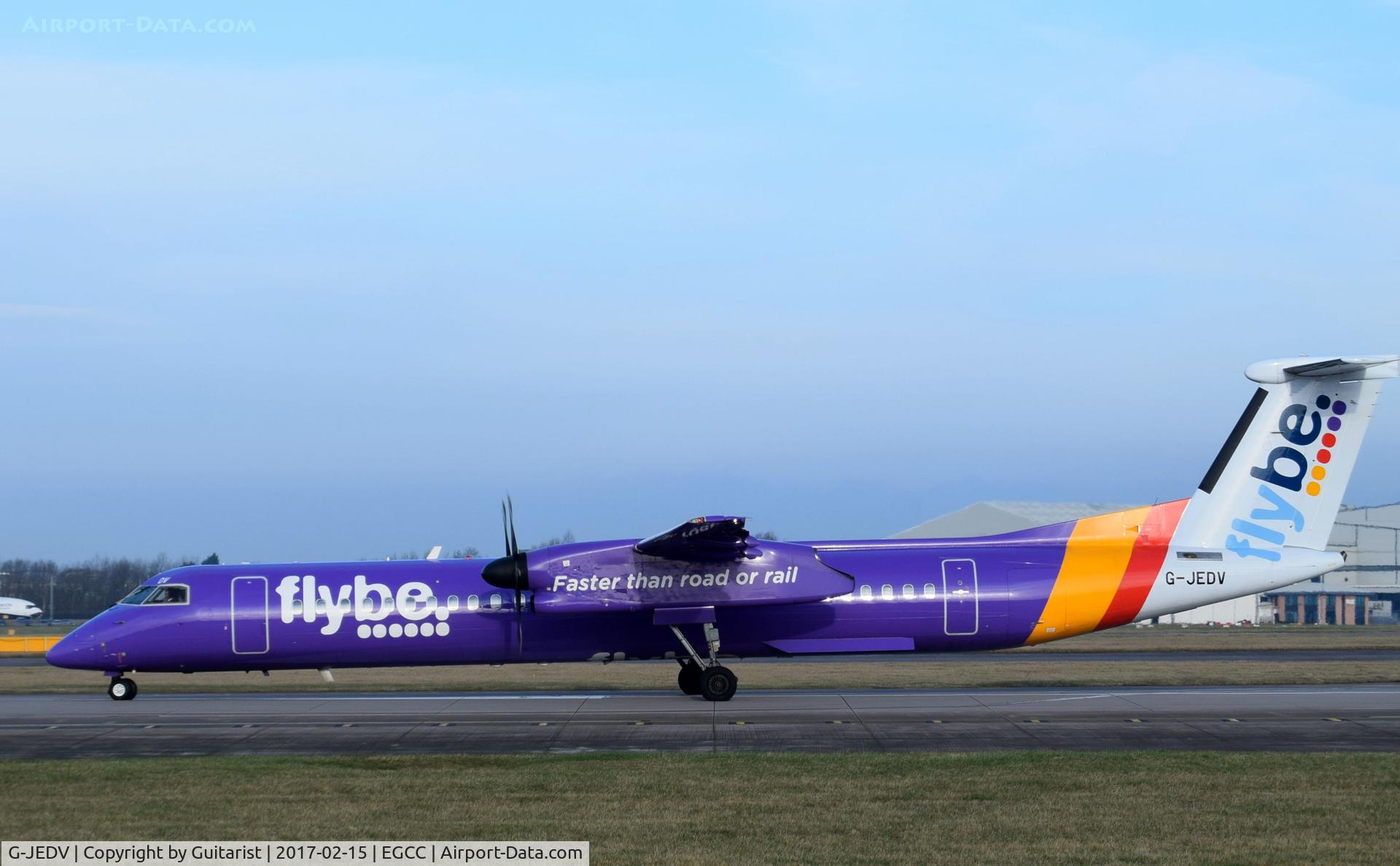G-JEDV, 2004 De Havilland Canada DHC-8-402Q Dash 8 C/N 4090, At Manchester