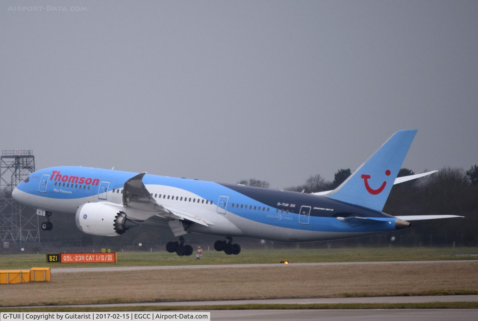 G-TUII, 2015 Boeing 787-8 Dreamliner C/N 37230, At Manchester