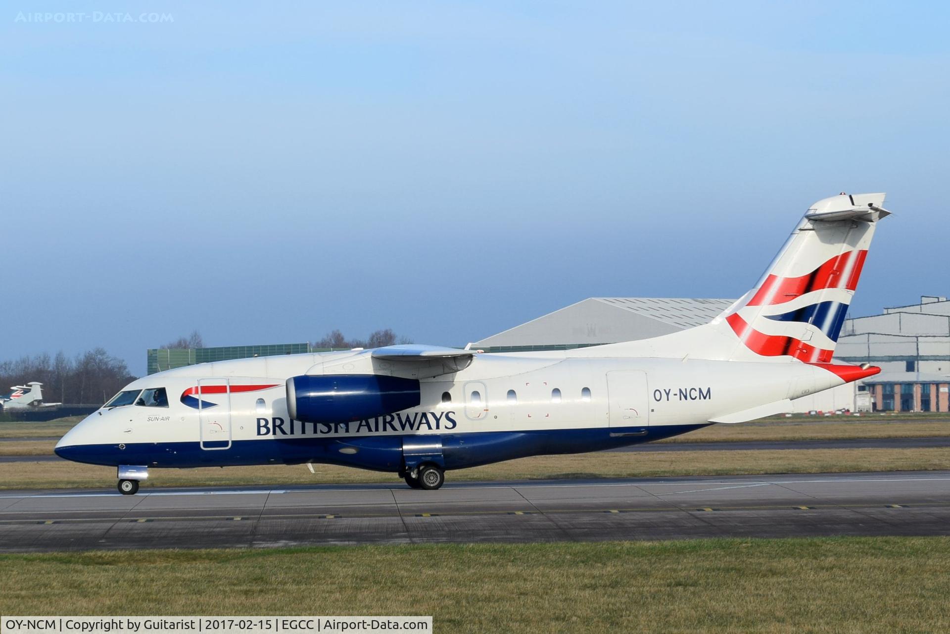 OY-NCM, 2001 Fairchild Dornier 328-300 328JET C/N 3190, At Manchester