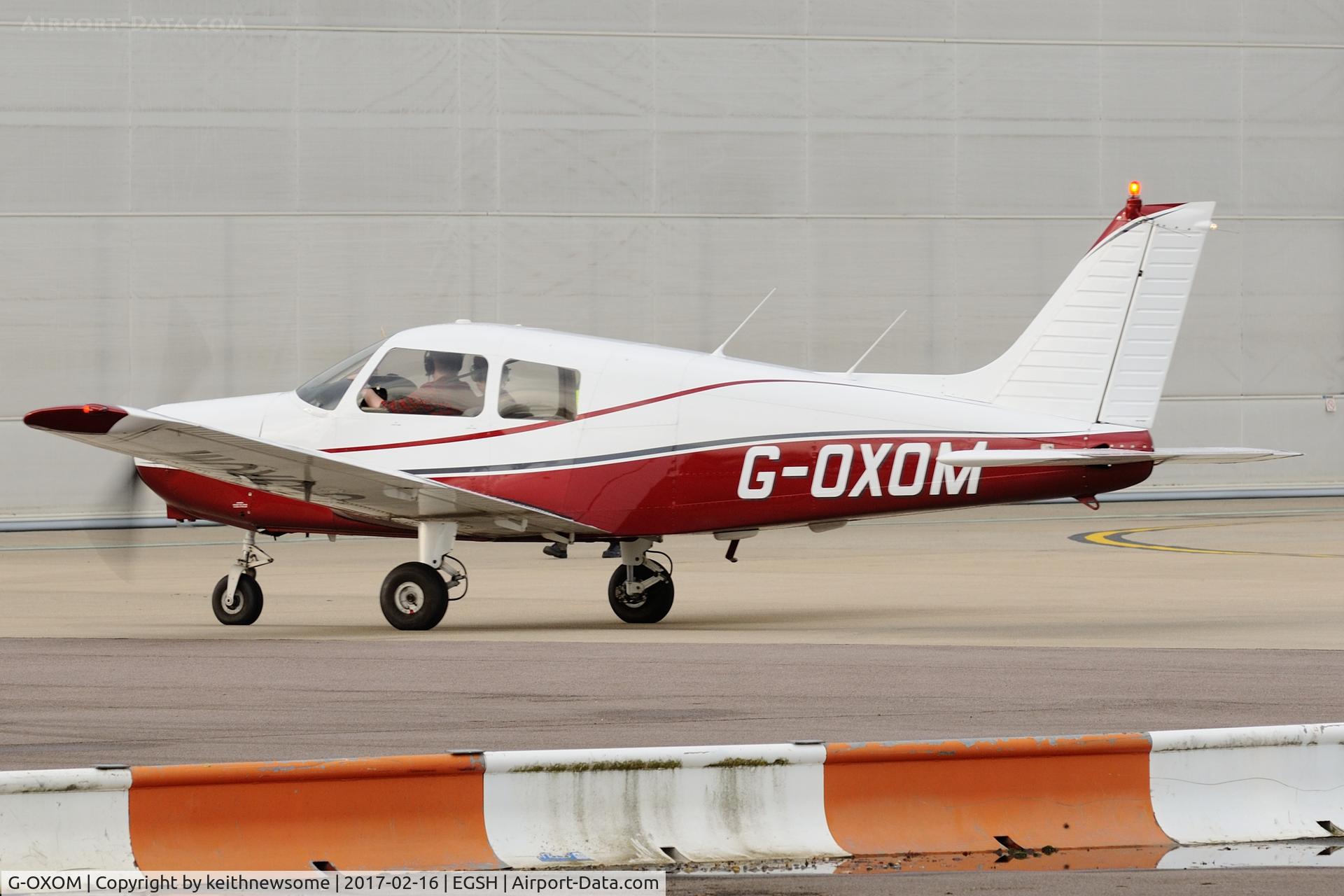 G-OXOM, 1989 Piper PA-28-161 Cadet C/N 28-41285, Nice Visitor.