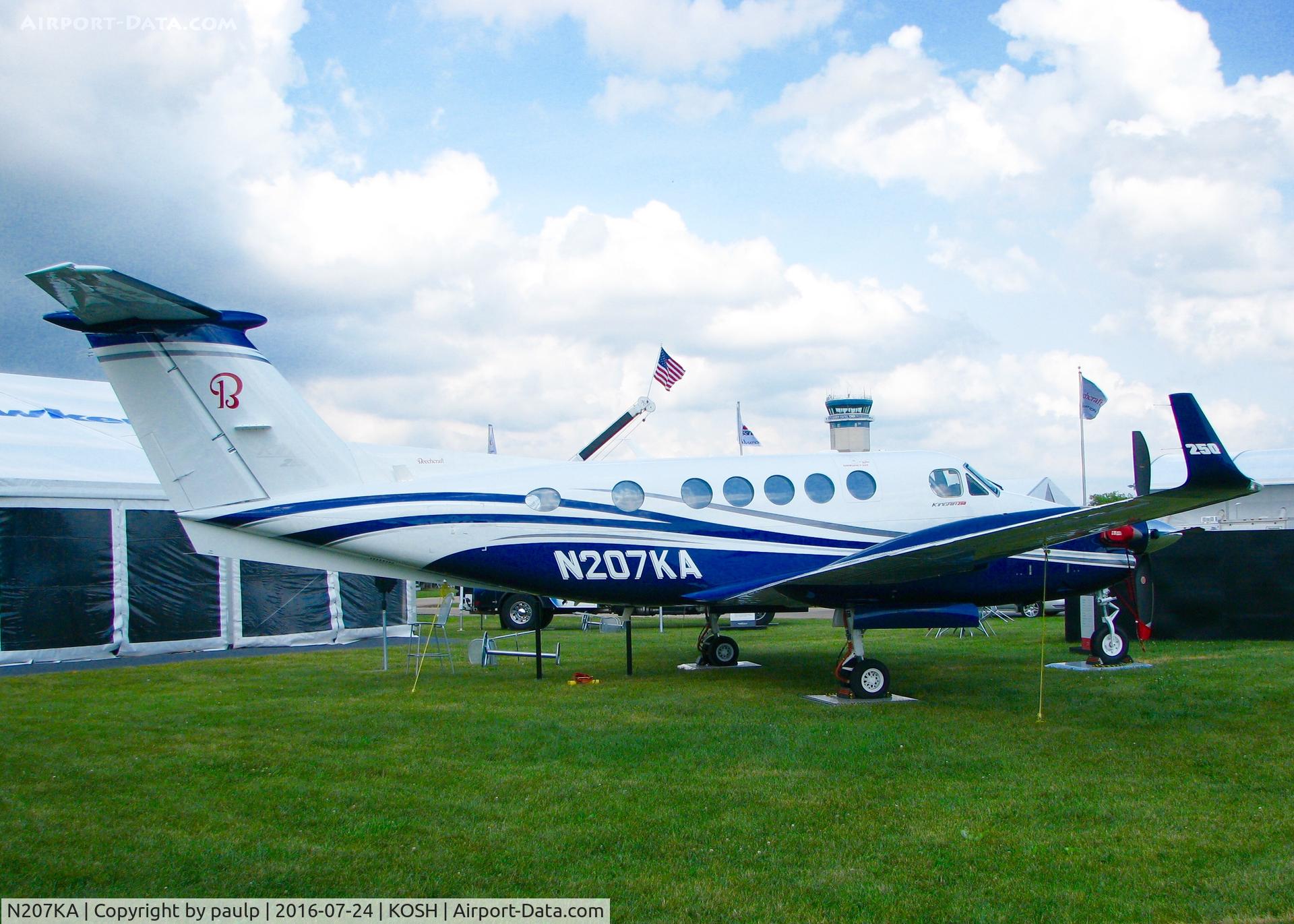 N207KA, 2015 Hawker Beechcraft B200GT King Air C/N BY-207, At Oshkosh.