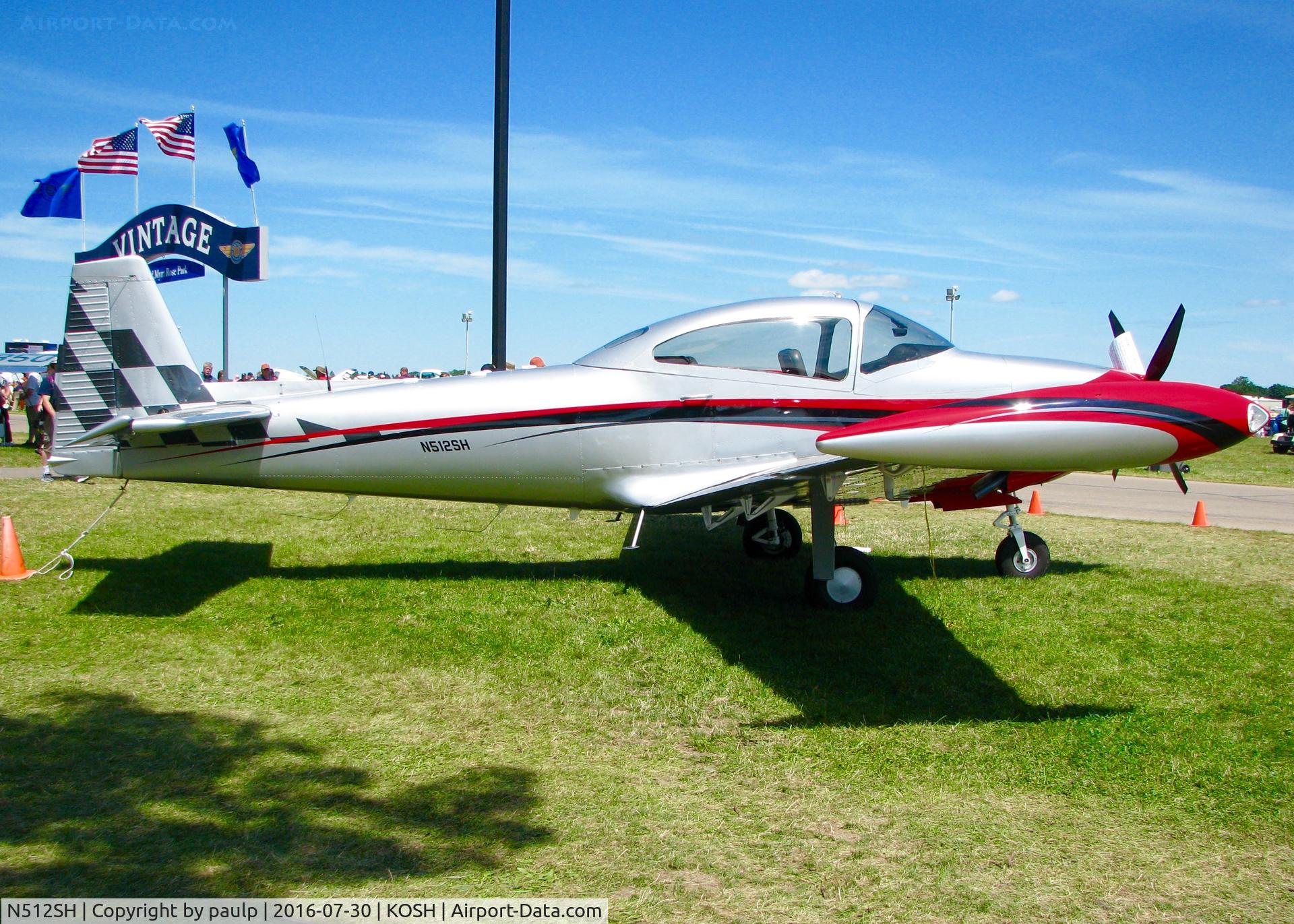 N512SH, 1947 North American Navion C/N NAV-4-618, At Oshkosh.